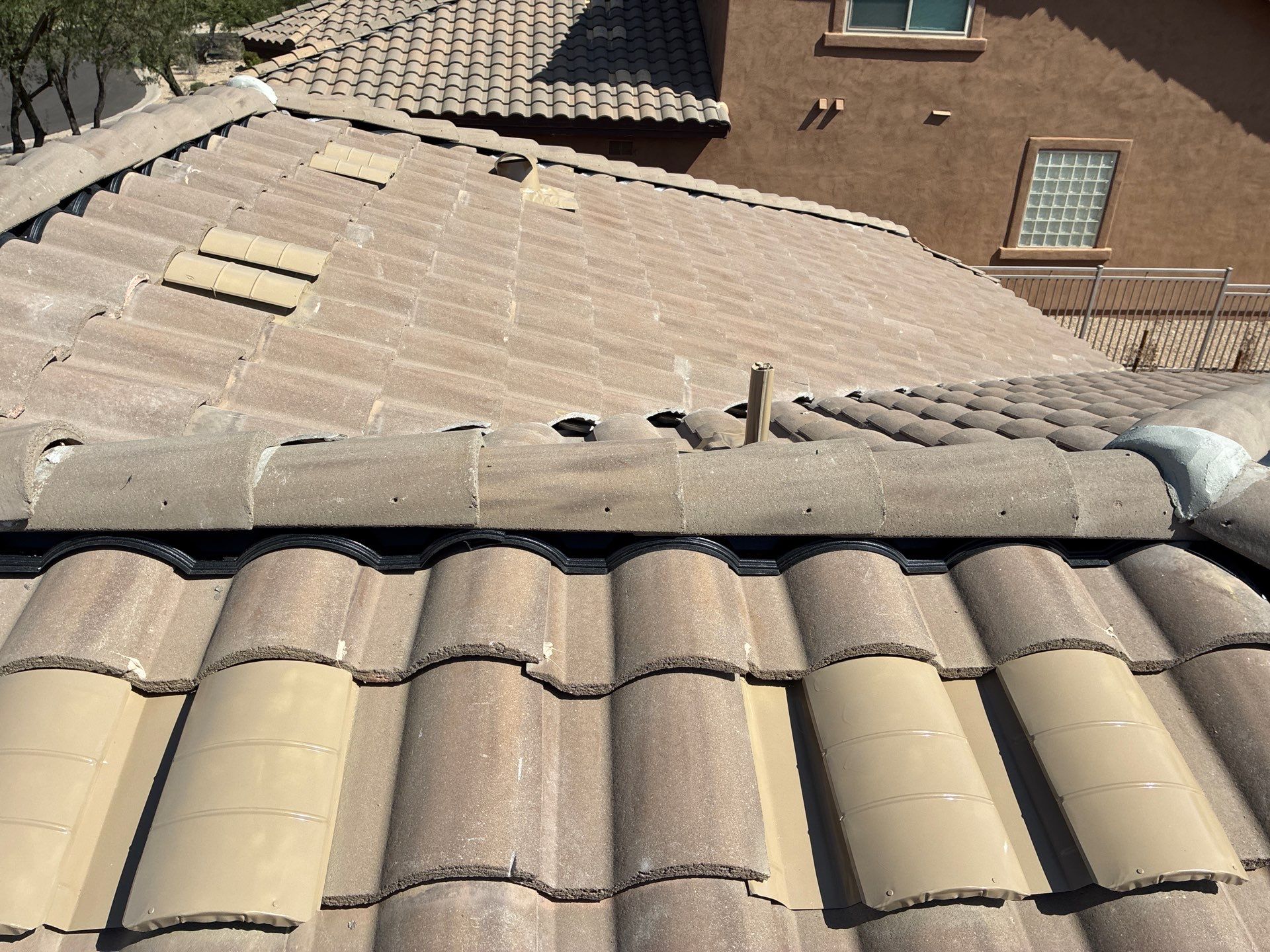 Residential Roof Install using Concrete Tiles in Scottsdale, Arizona by Weather-Tite Roofing