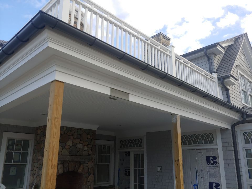 Gutter Installation using Half Round Aluminum Gutter in Natick, MA by Gutter Pro Enterprises