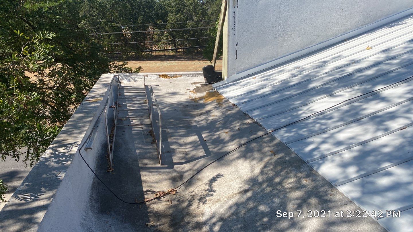 Foam Refurbish using Conklin Benchmark/PUMA XL coatings and spray foam by Straight Edge Roofing Inc
