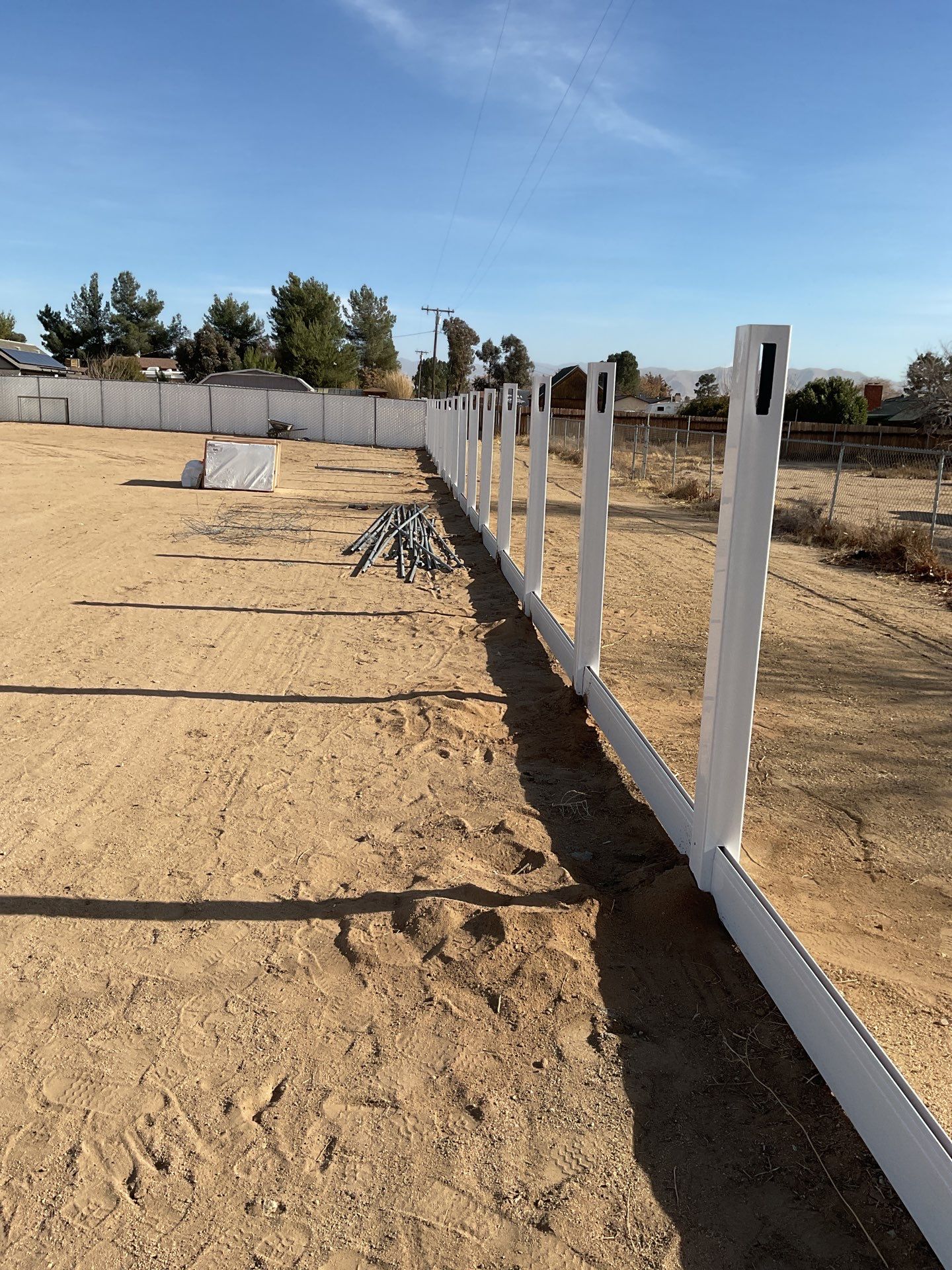 Fence Installation using Vinyl by Fence Guys Inc. 