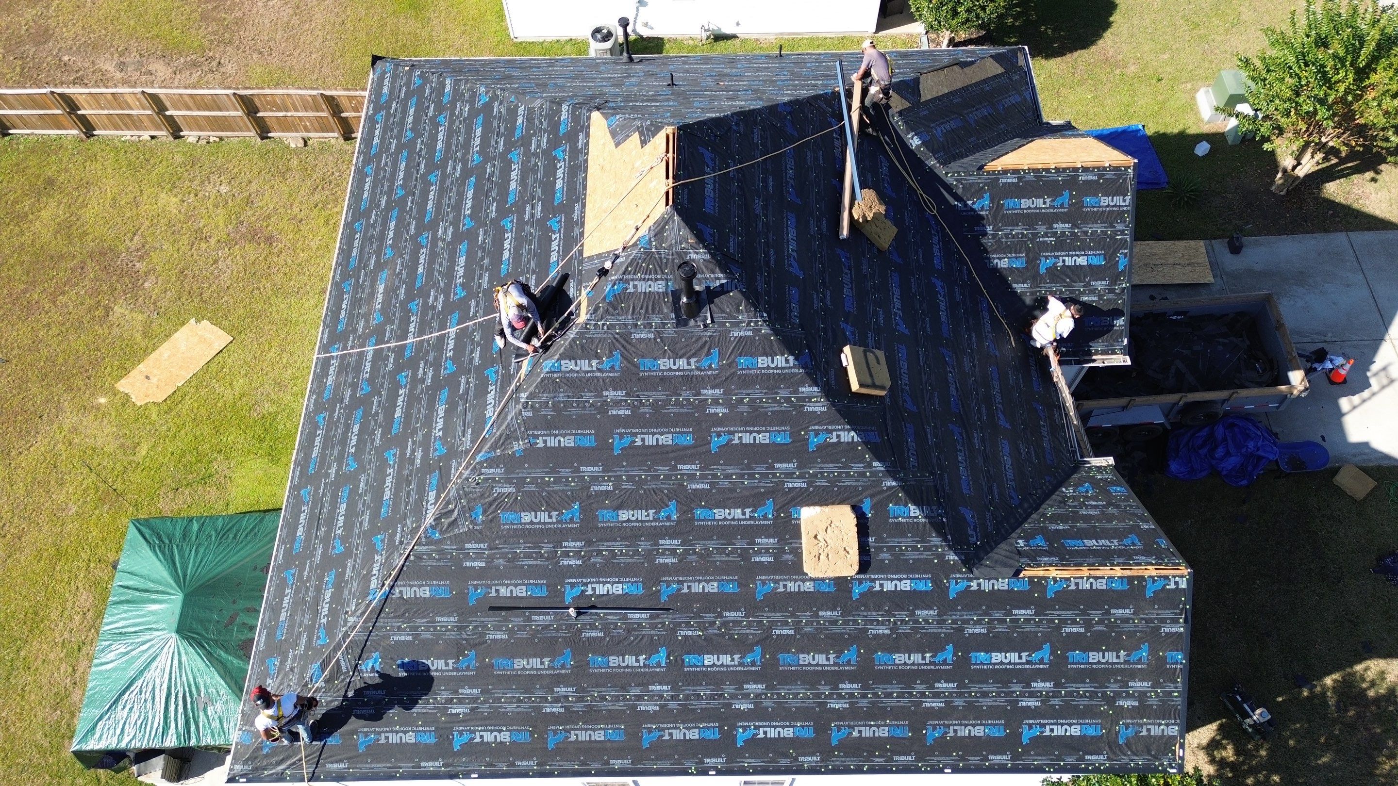 Roof replacement by hail damage by Just Brilliant Restoration JBR