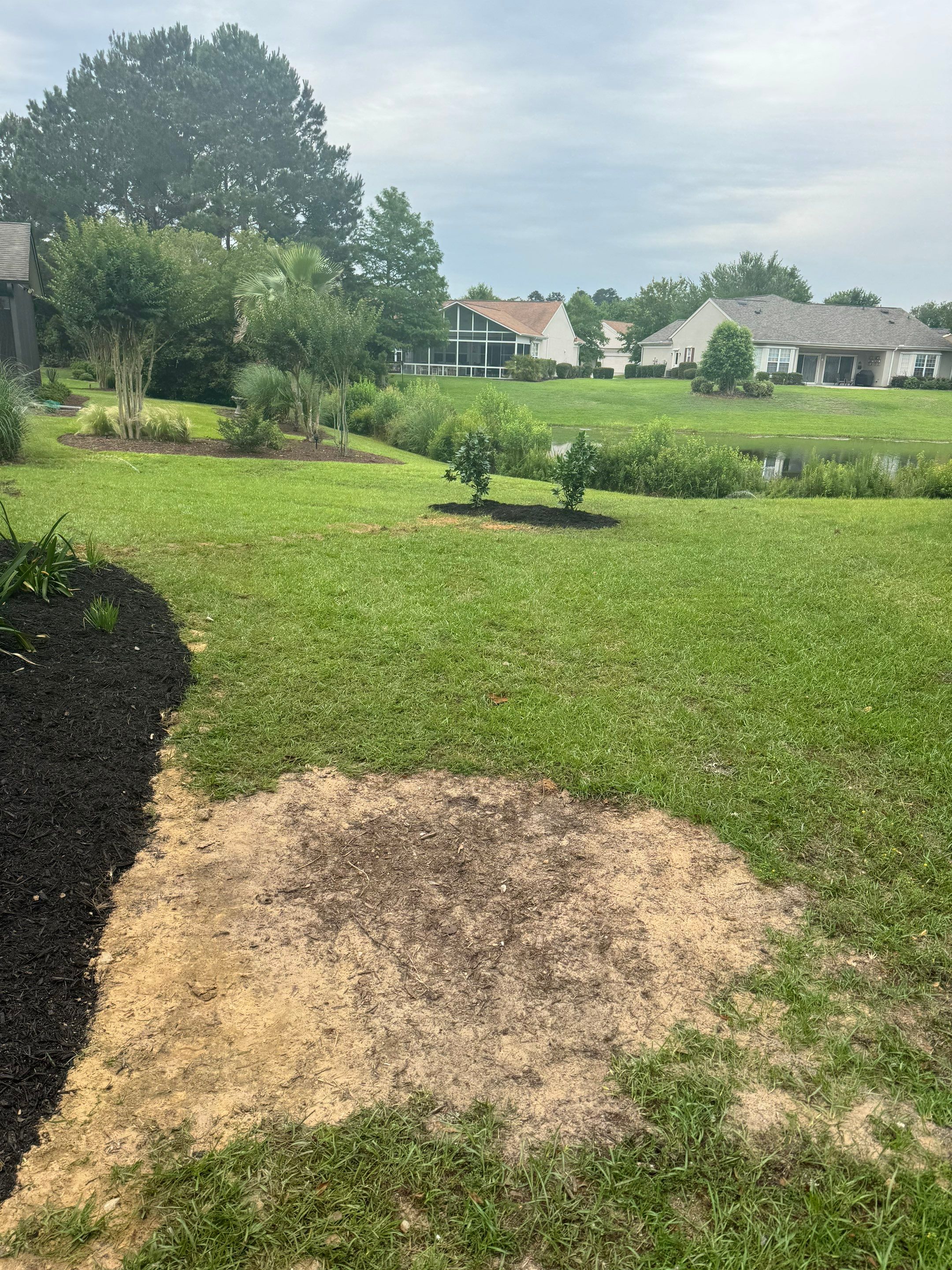 Residential Landscape Refresh and Full Mulch Installation by Lowcountry Scapes, LLC