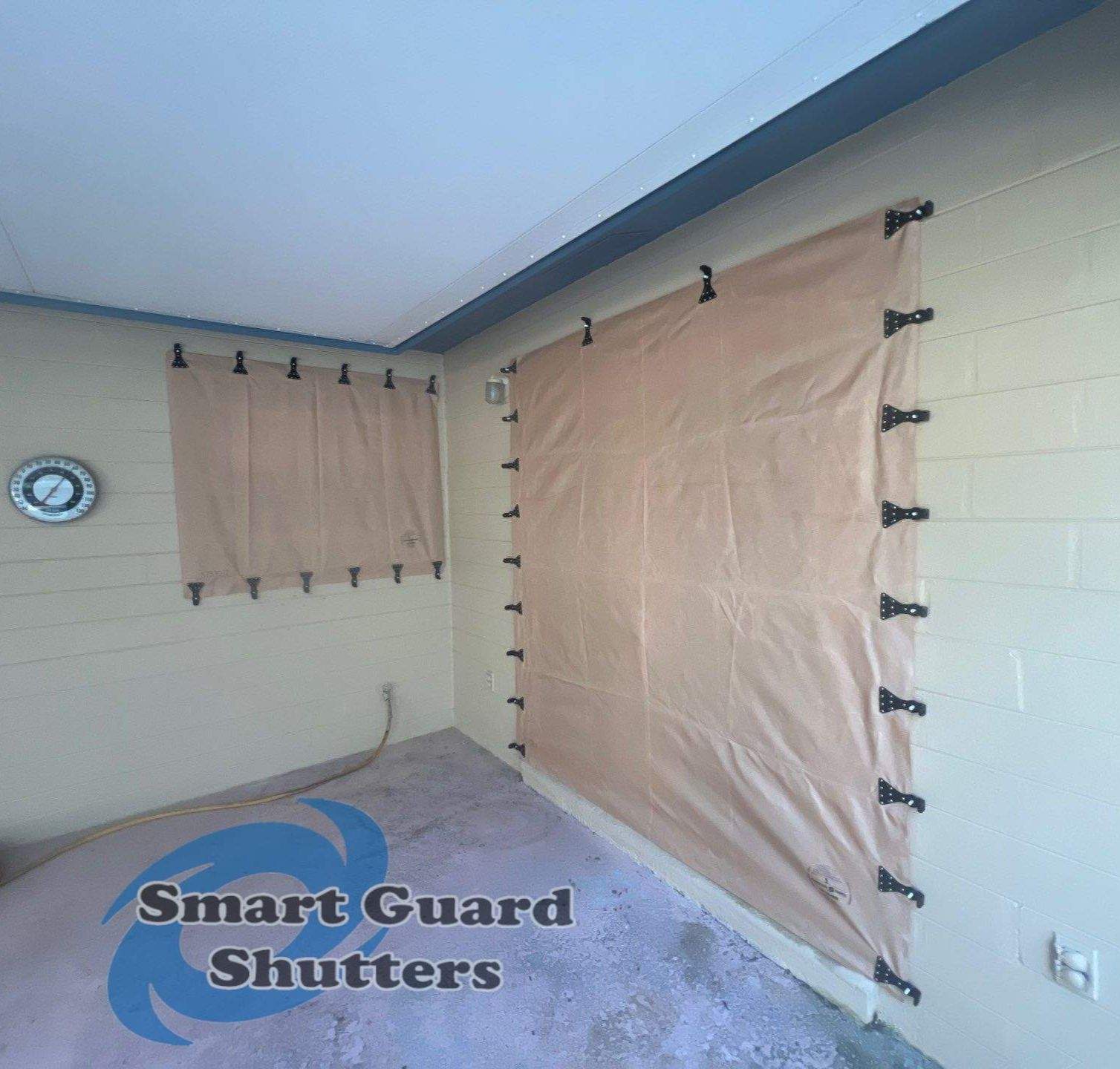 Hurricane Protection in Tan by Smart Guard Shutters