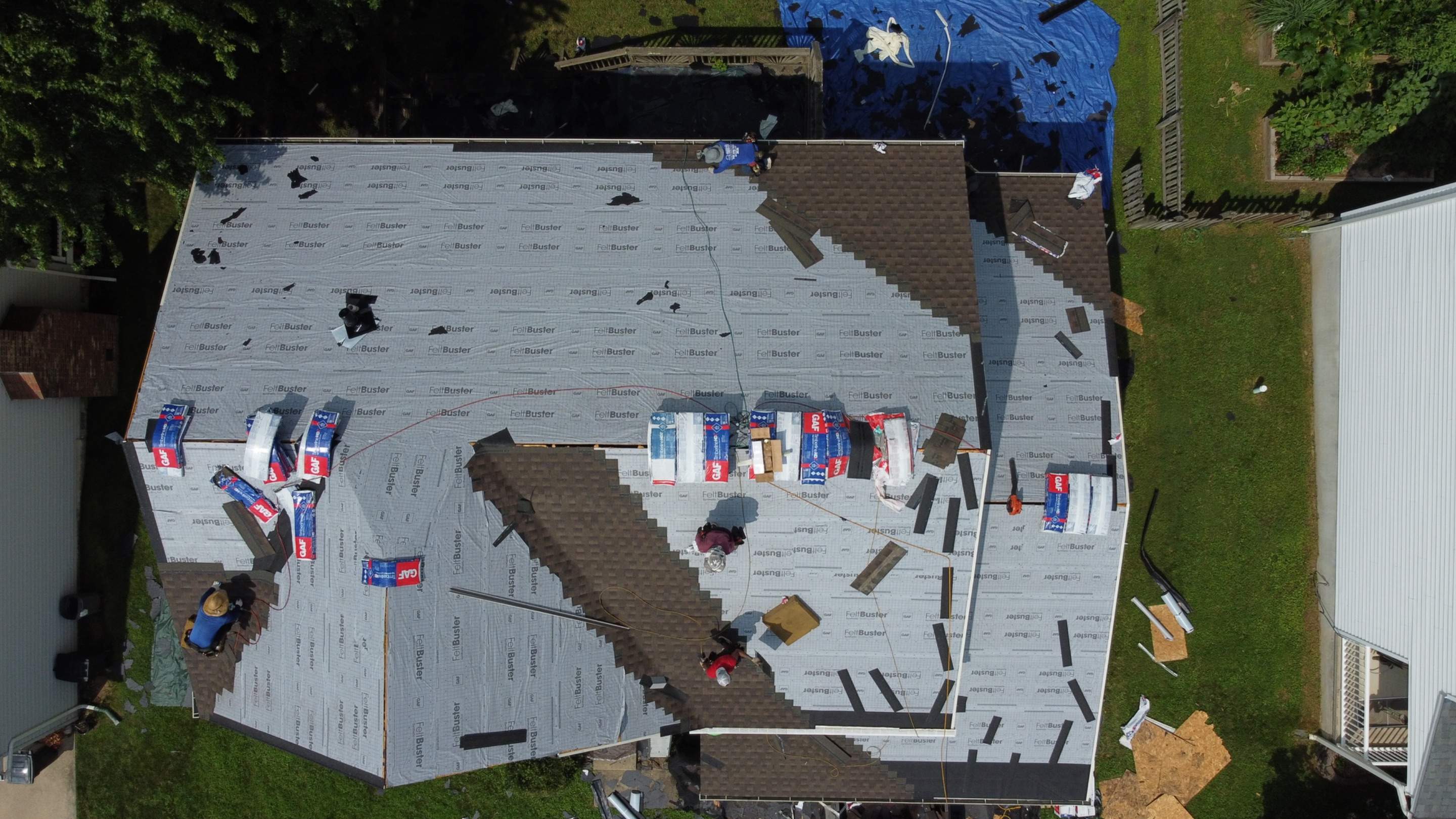Residential Roofing Installation using GAF Timberline HDZ by Matter Roofing & Construction