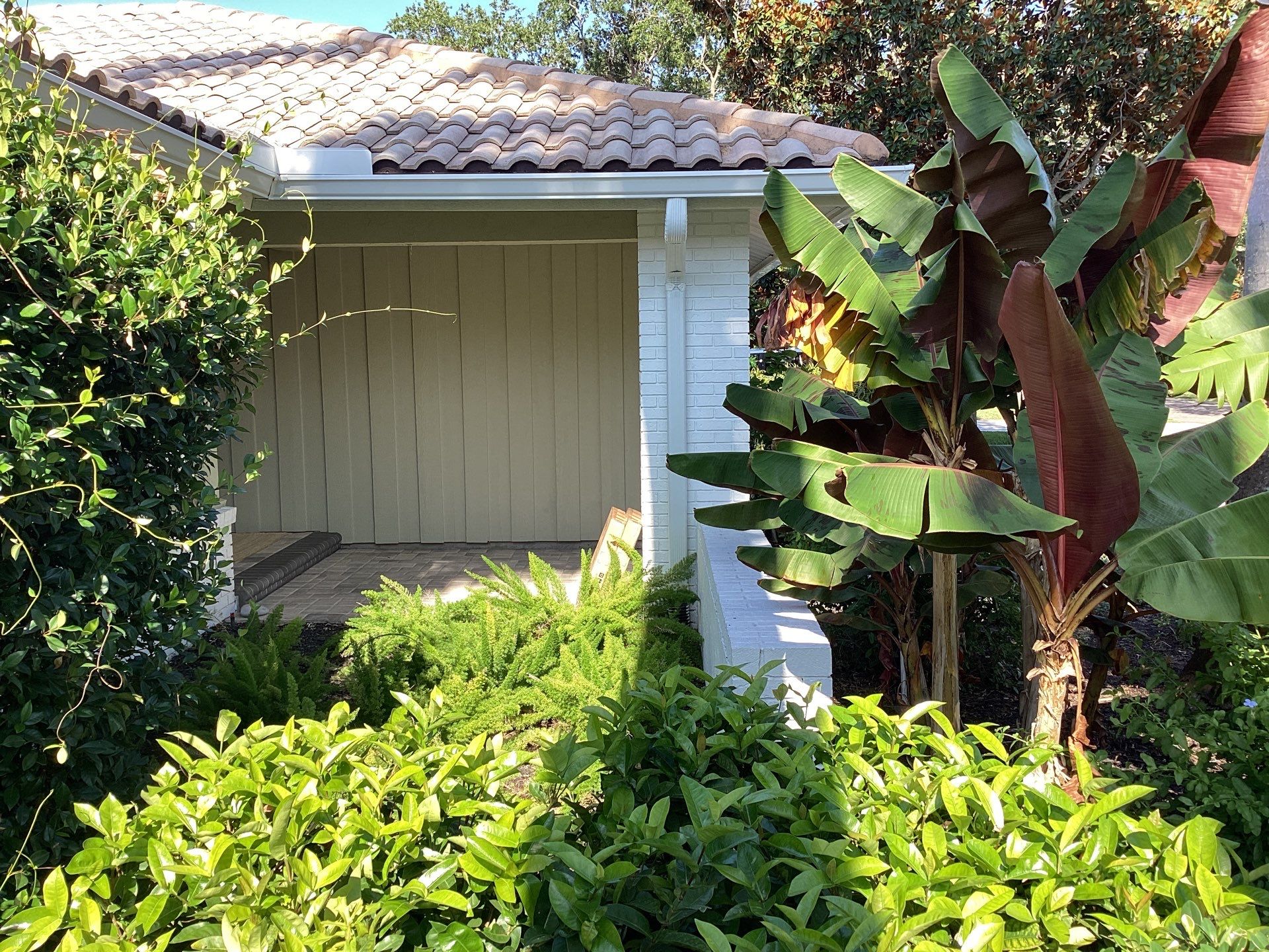 White Gutter Installation in Sarasota FL by Gutter Professors