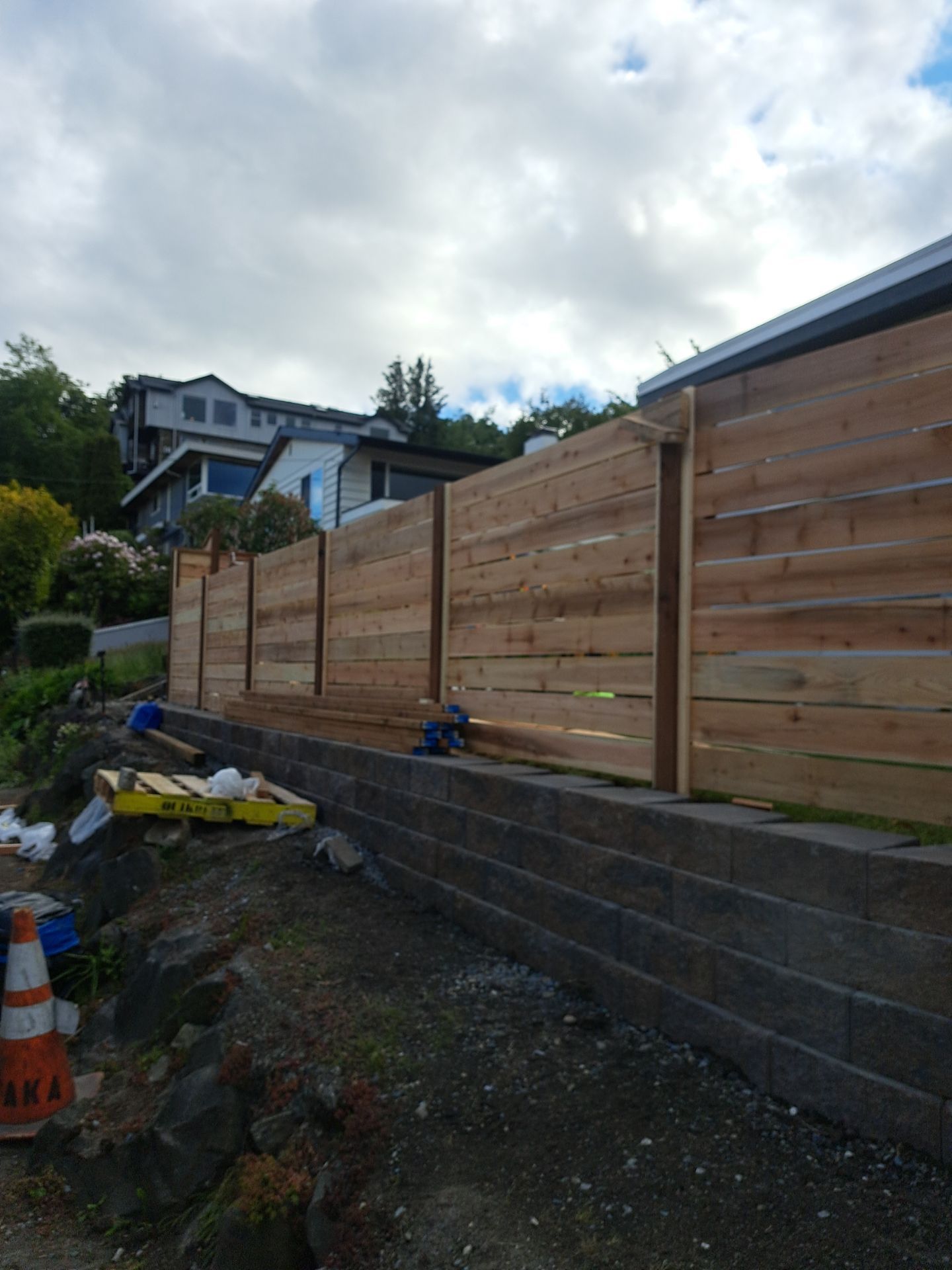 Retaining Wall & Fence Installation  by Jireh Asphalt & Concrete Inc 