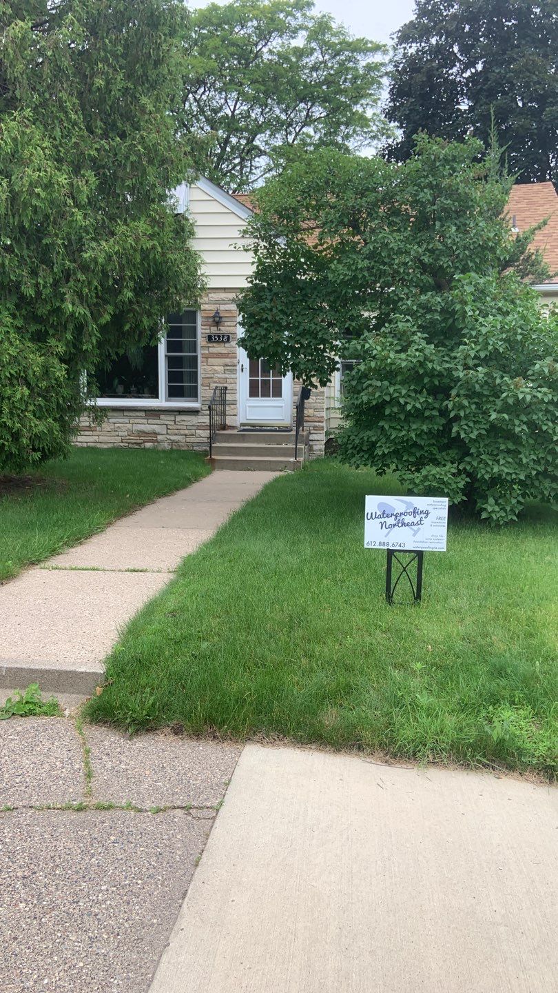 Targeted Waterproofing for Danny & Christa in NE Minneapolis by Waterproofing Northeast