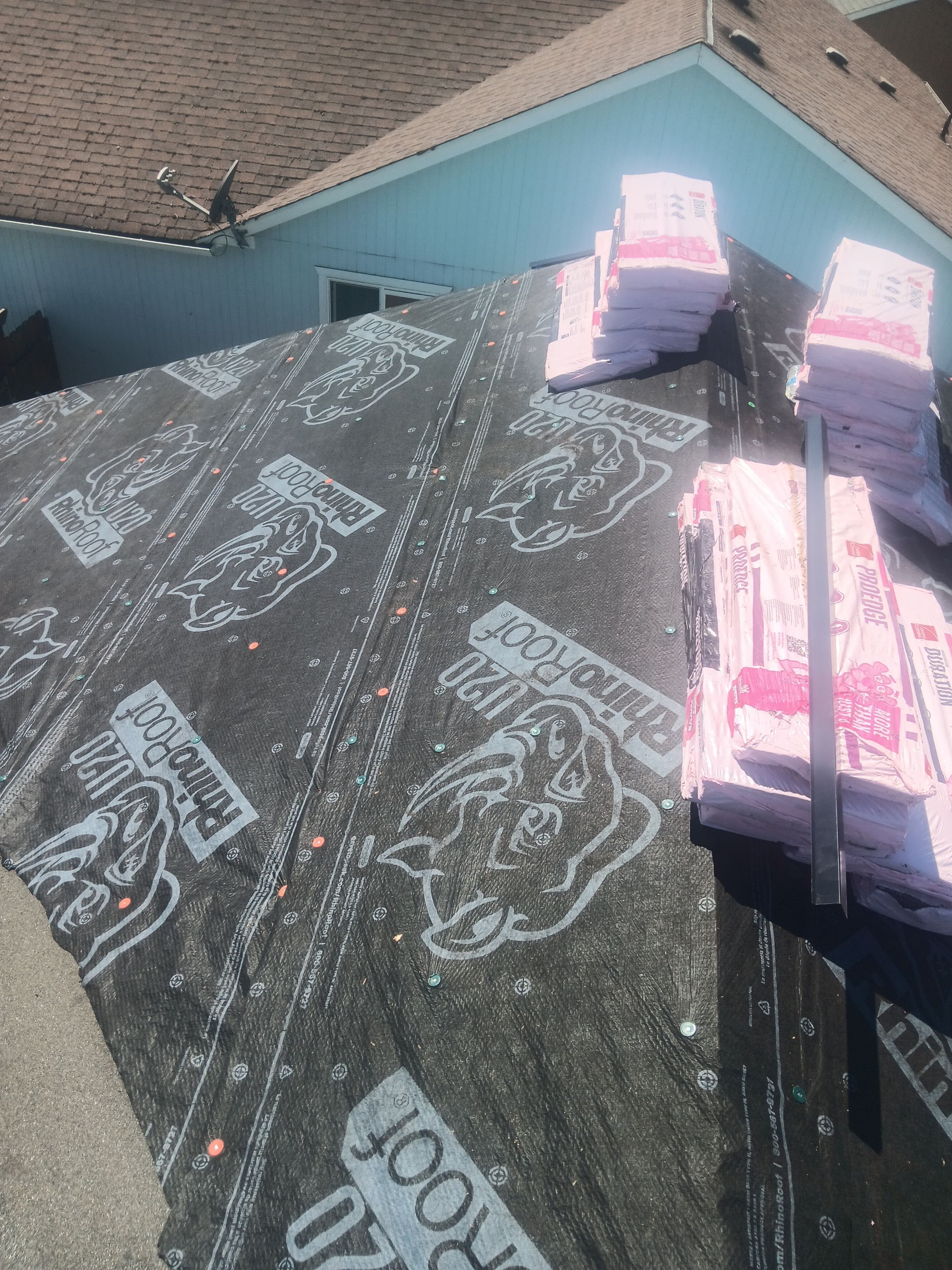 Residential Reroof using Owens Corning Duration Shingles in Sierra Gray. by BEST Roofing & Waterproofing