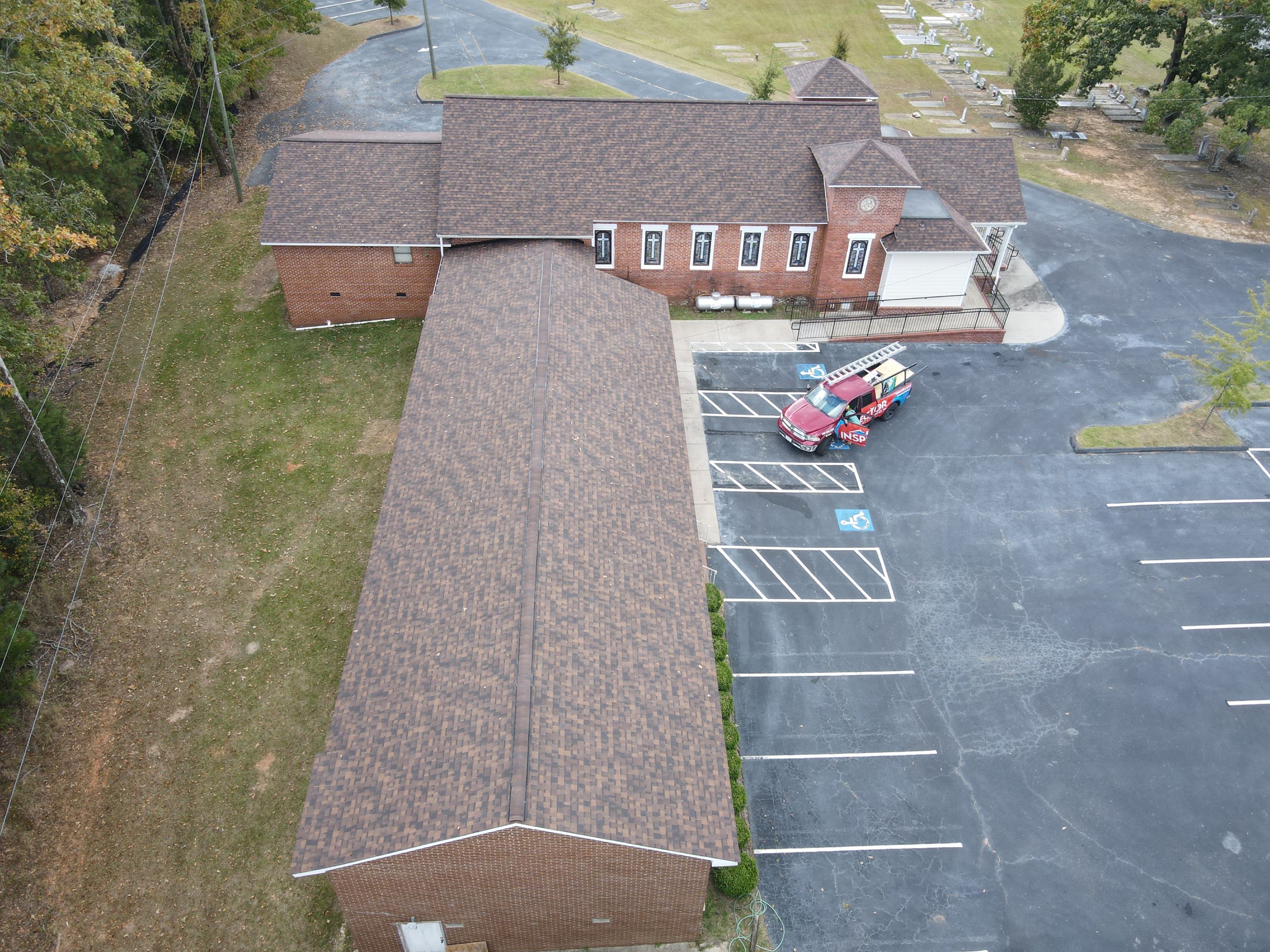 Church Roof Replacement using Owens Corning by Inspector Roofing and Restoration