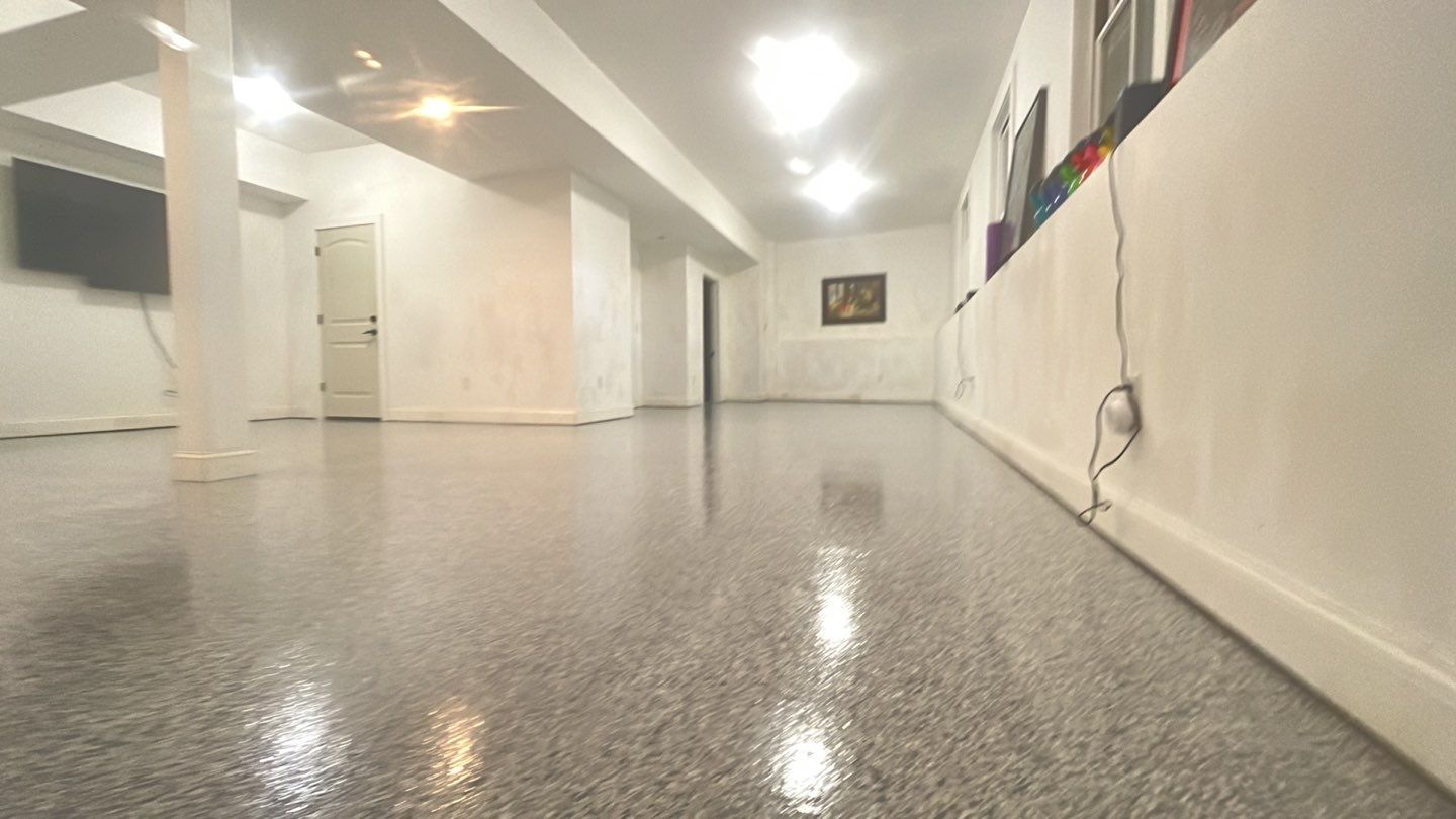 Rommel family Basement TransFLOORmation by Symphony Concrete Coatings