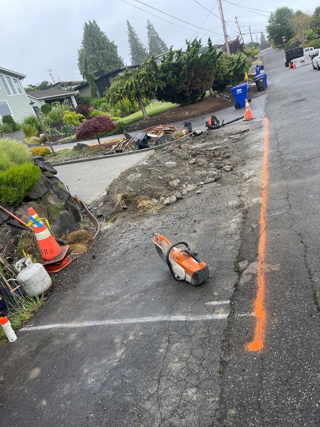 Concrete Driveway Makeover w/ Asphalt Patch | Everett  by Jireh Asphalt & Concrete Inc 