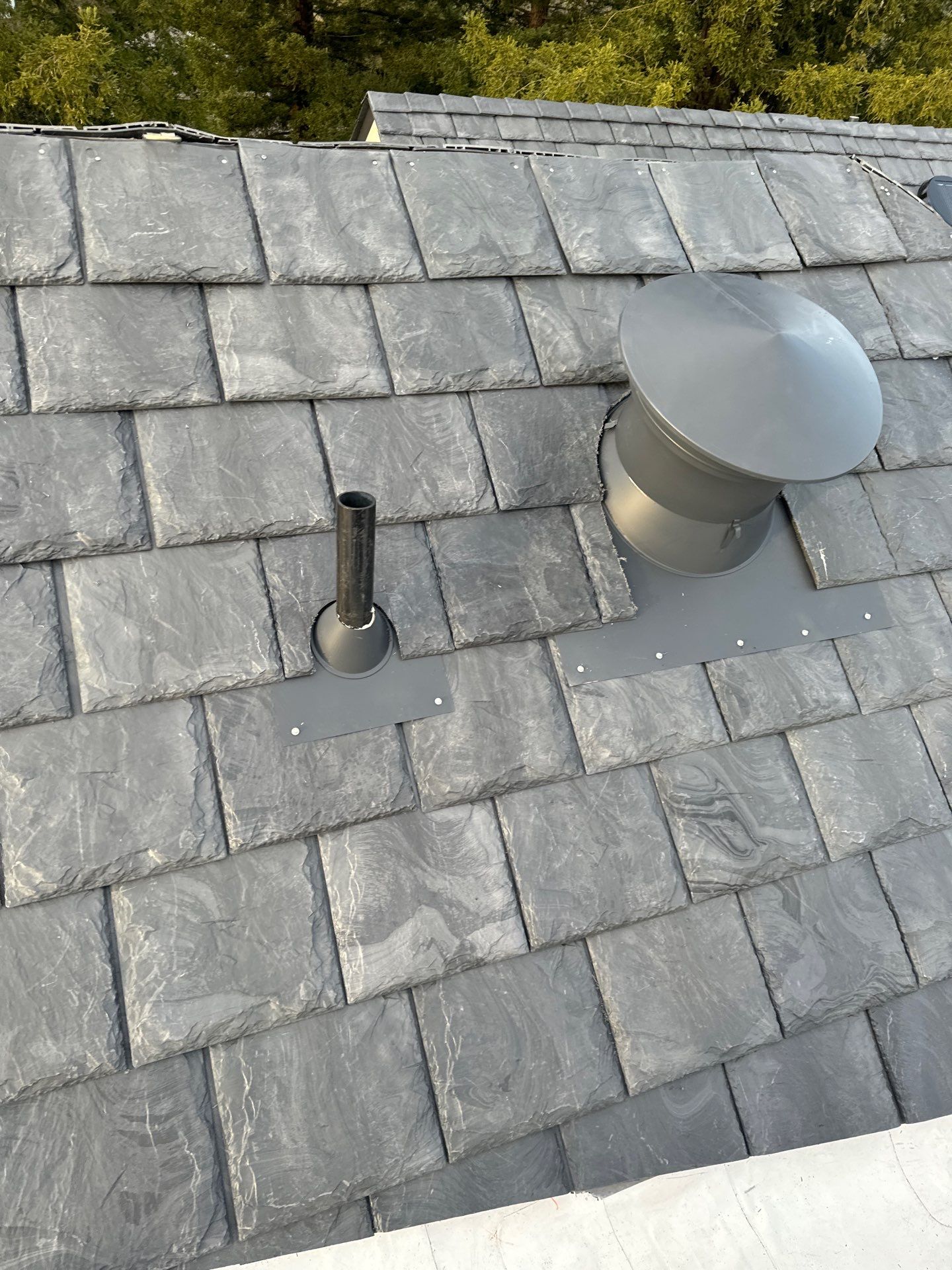 Residential Roofing Installation using Slate by Acker Roofing