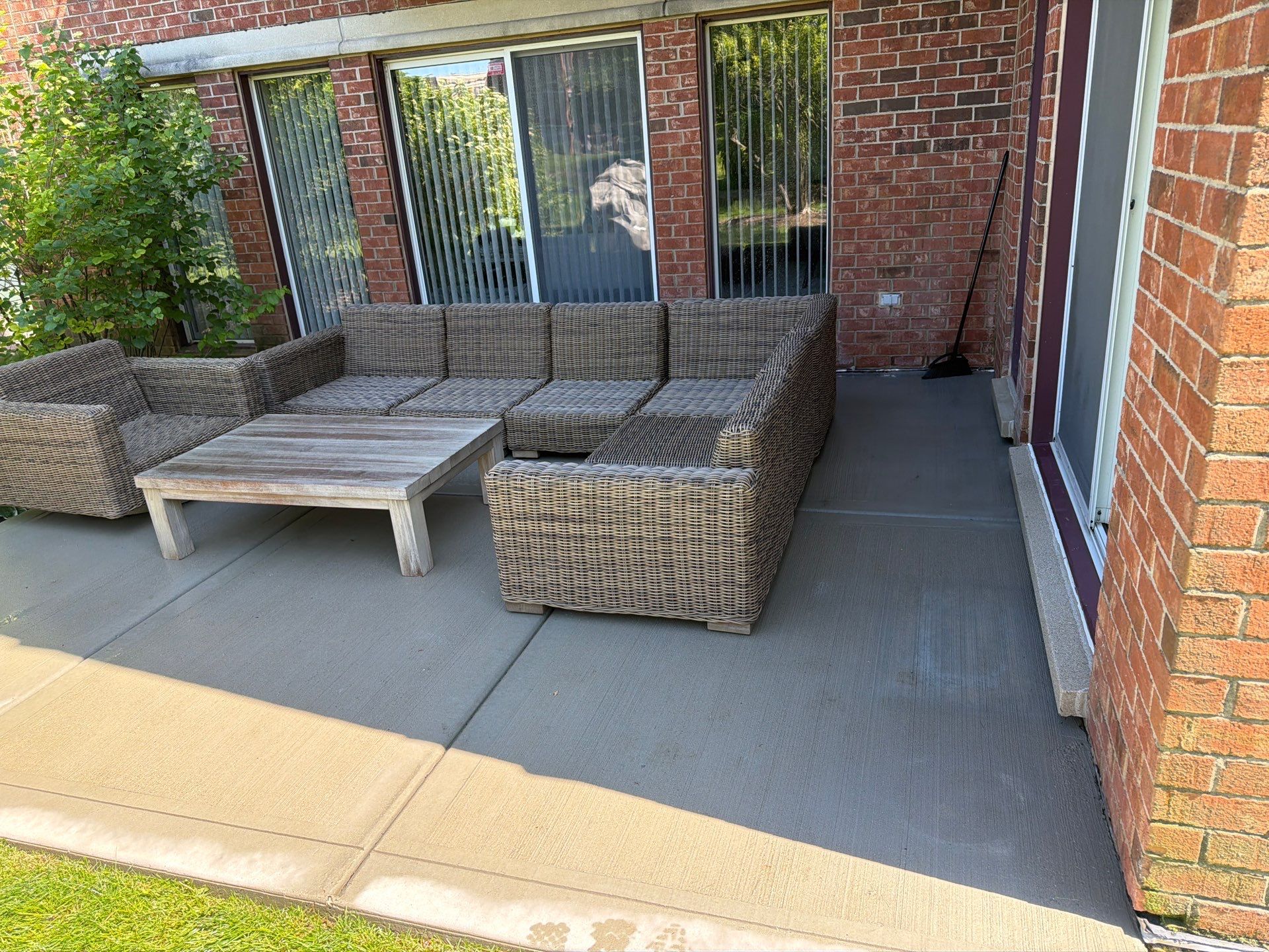 Patio Furniture and Concrete Patio Cleaning by Northern Power Washing LLC.