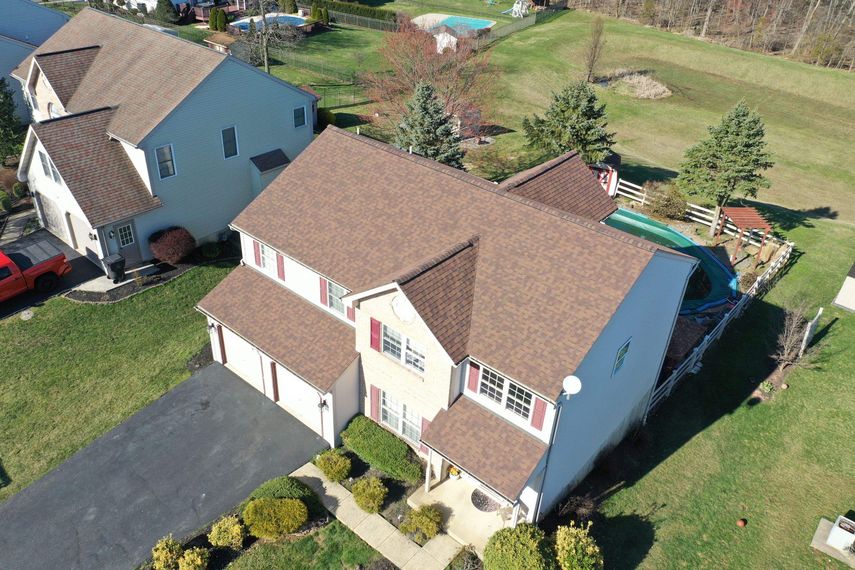 Roofing Installation using CertainTeed Landmark - Burnt Sienna by Storm Guard of Ches-Mont PA