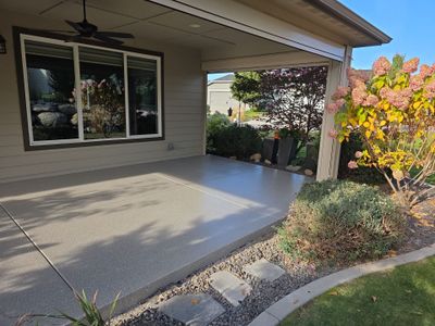Front Porch and Back Patio Concrete Transformation in Liberty Lake