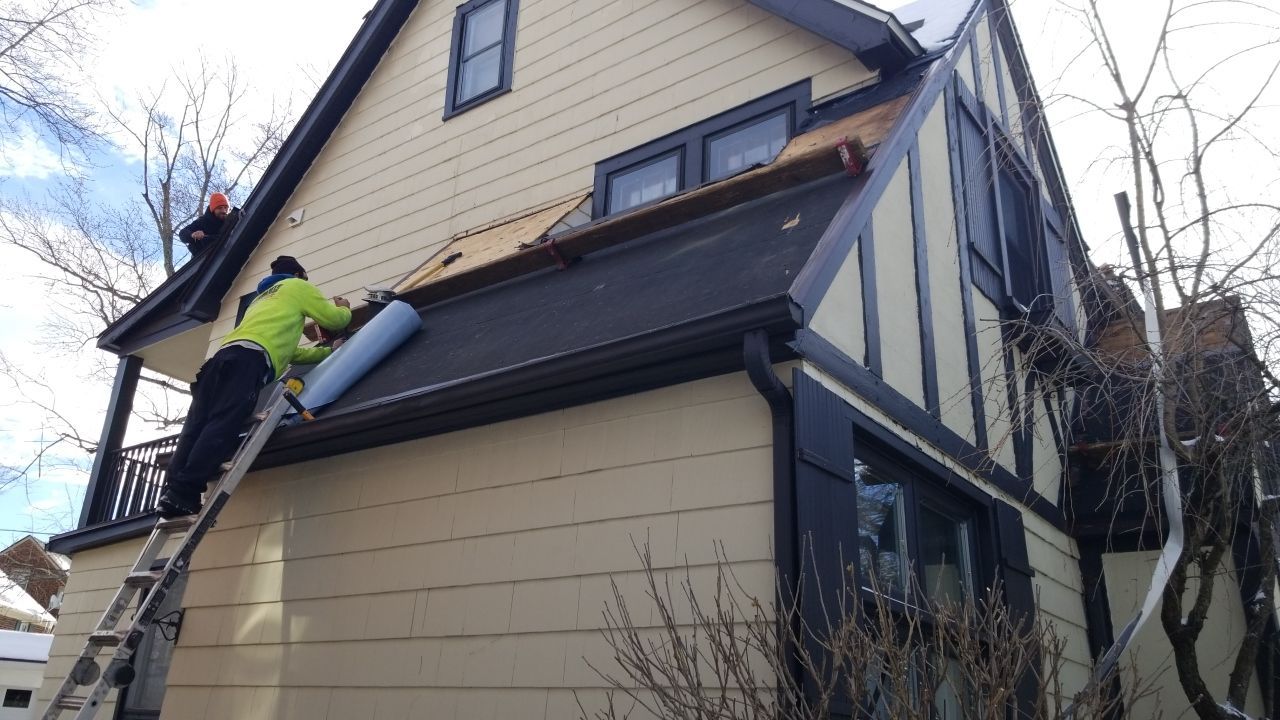 Residential Roofing Installation using owens corning duration, Harbor Blue by Absolute Roofing and Construction