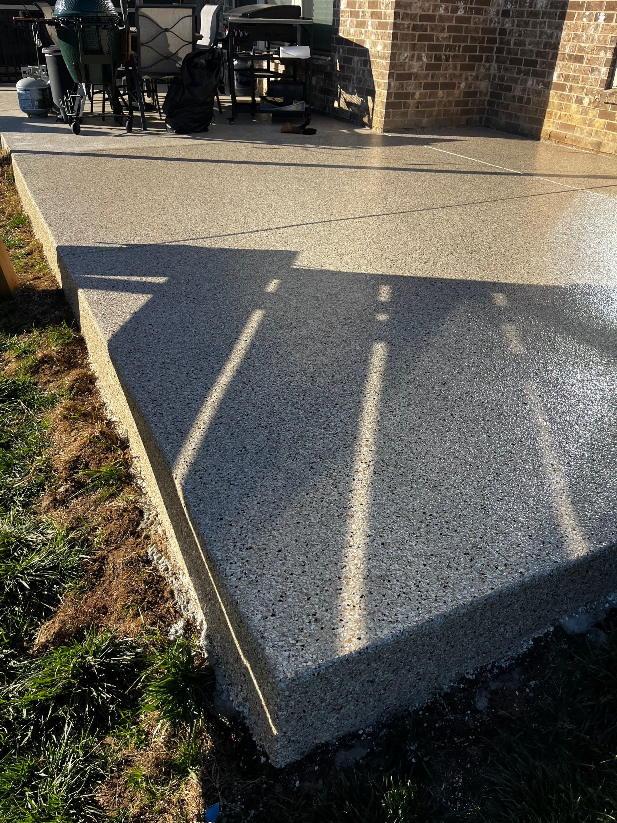 Patio Floor Coating using Shoreline by My Garage Floor Guys