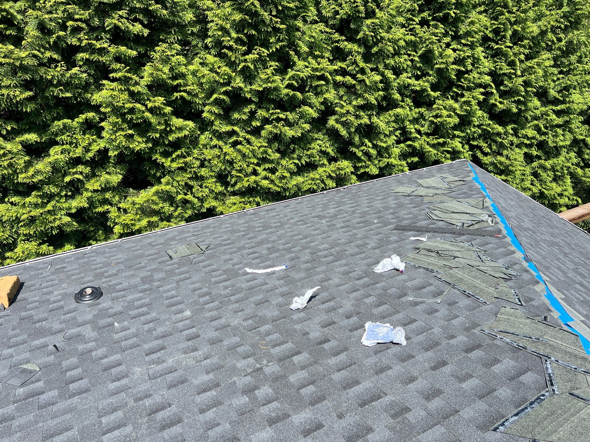 Residential Roofing Installation using GAF Timberline HDZ Charcoal by RISE Roofing & Restoration, LLC