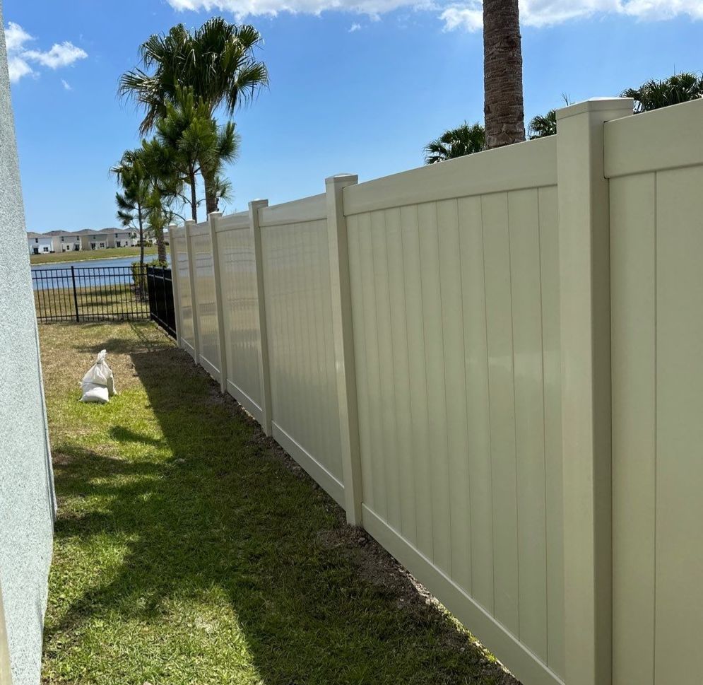 Vinyl Fence Installation using Vinyl Fence and Black 3 Rail Aluminum Fence  by Asap fence and gates, LLC