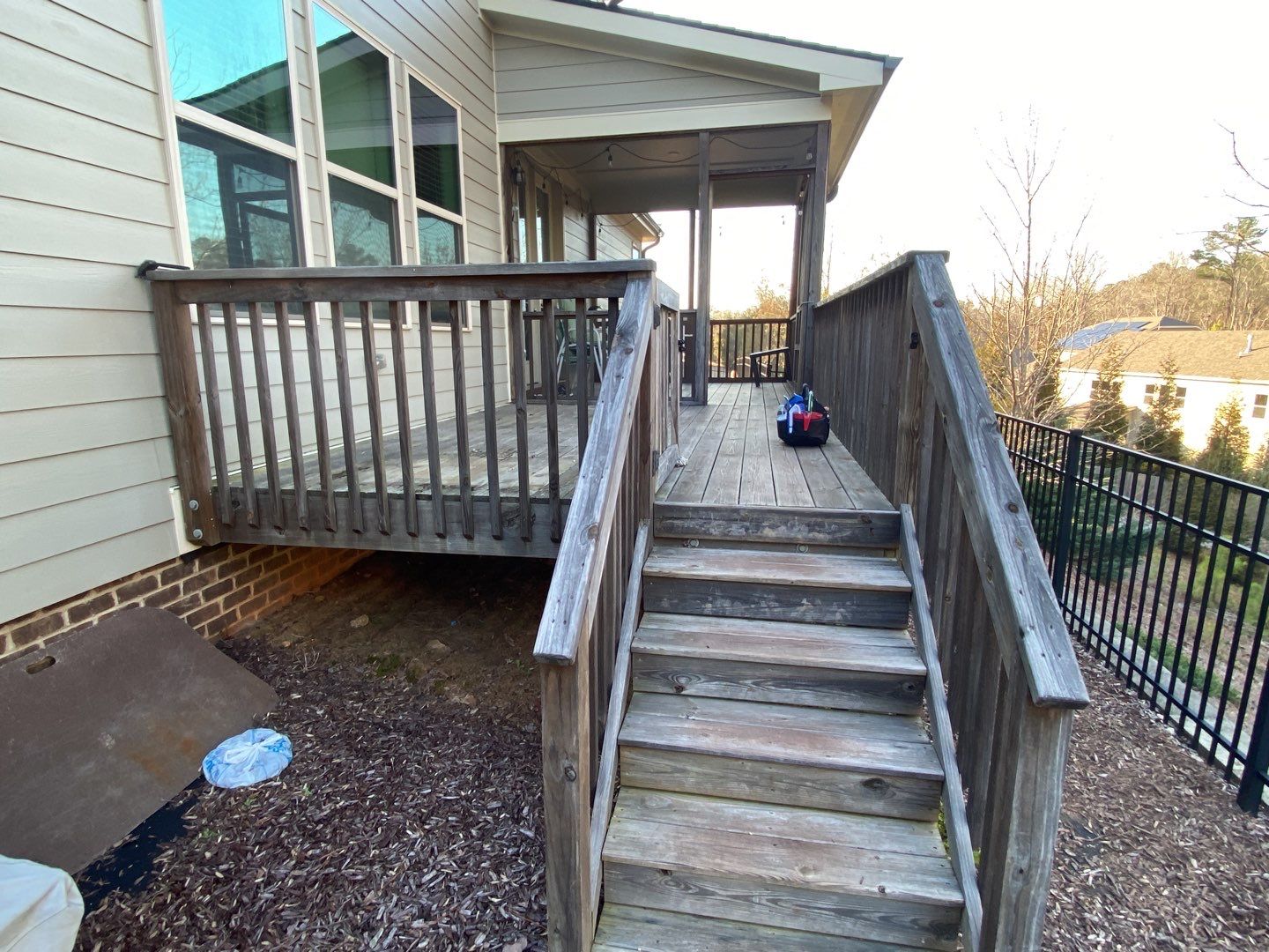 Weathered Deck using Wood Sealant by DuraSeal