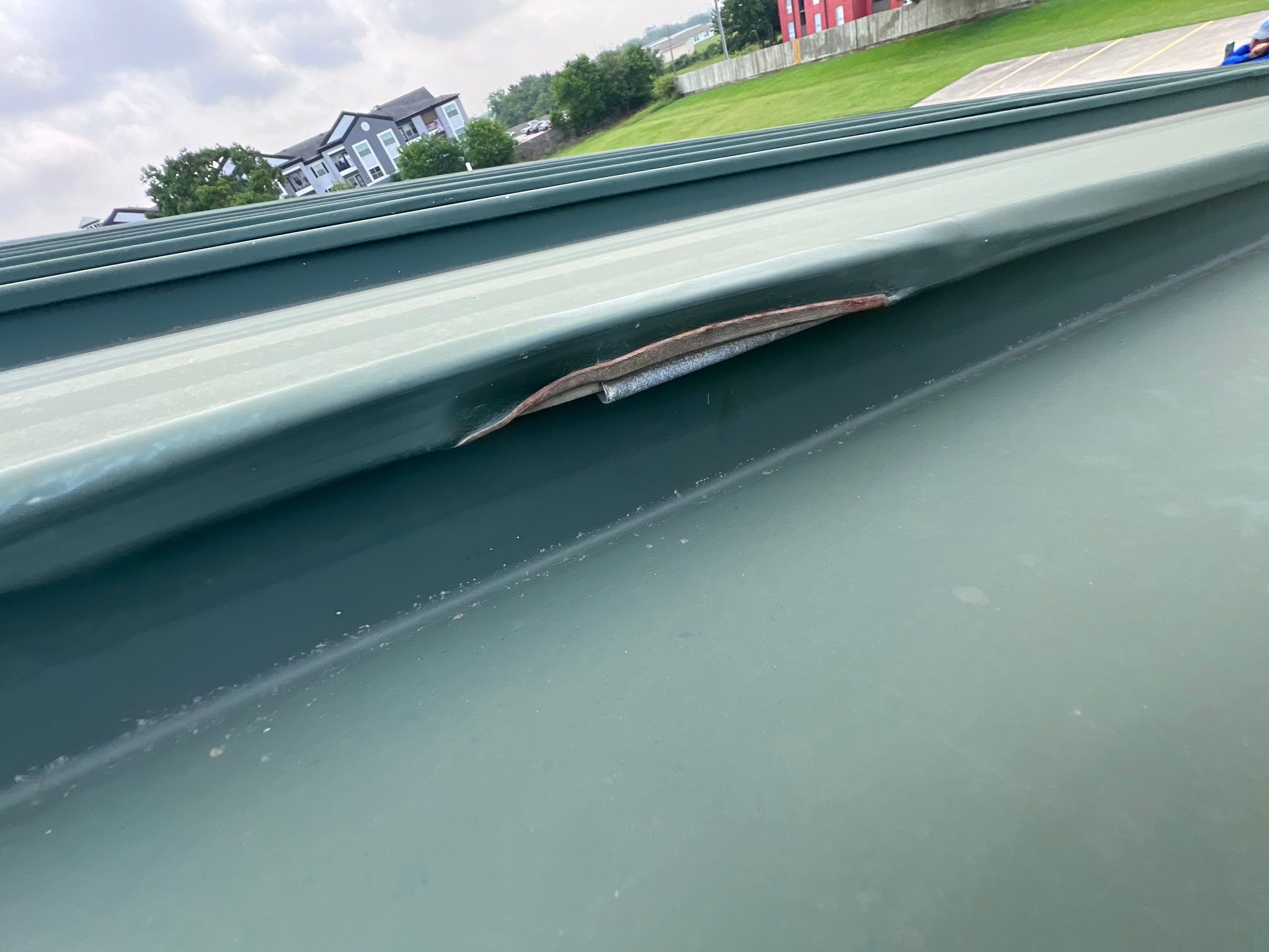 Hail Damage using Metal by Roof Repair Company
