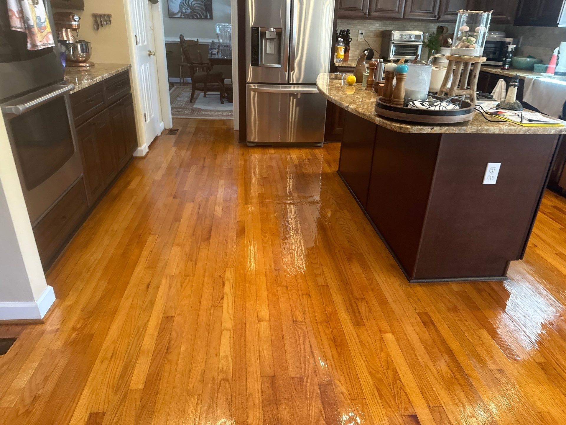 Hardwood Renewal  using Finish Em by Monster Clean