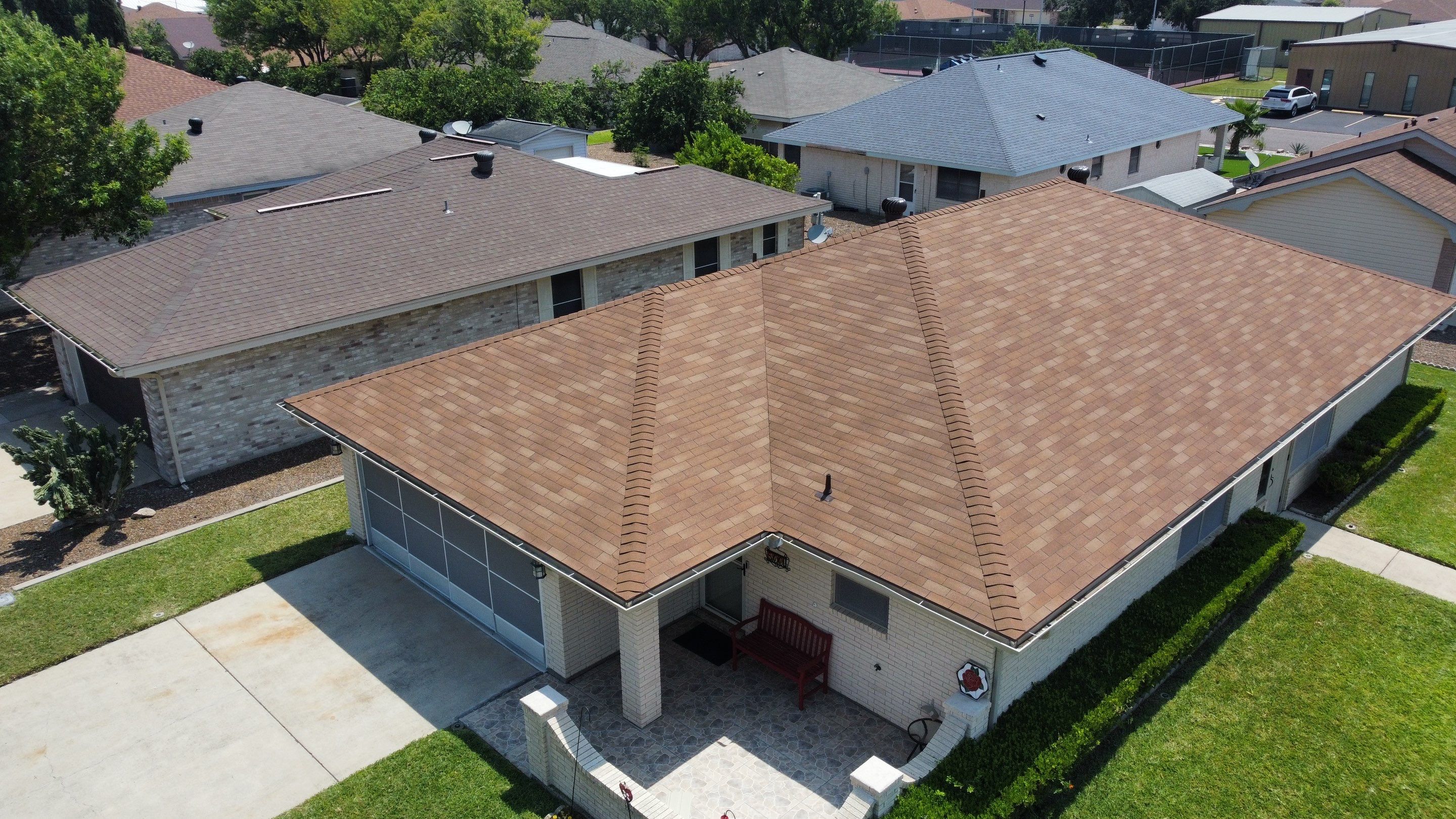 3 Tab Shingle Roof using Owens Corning Supreme by Bison Roofing