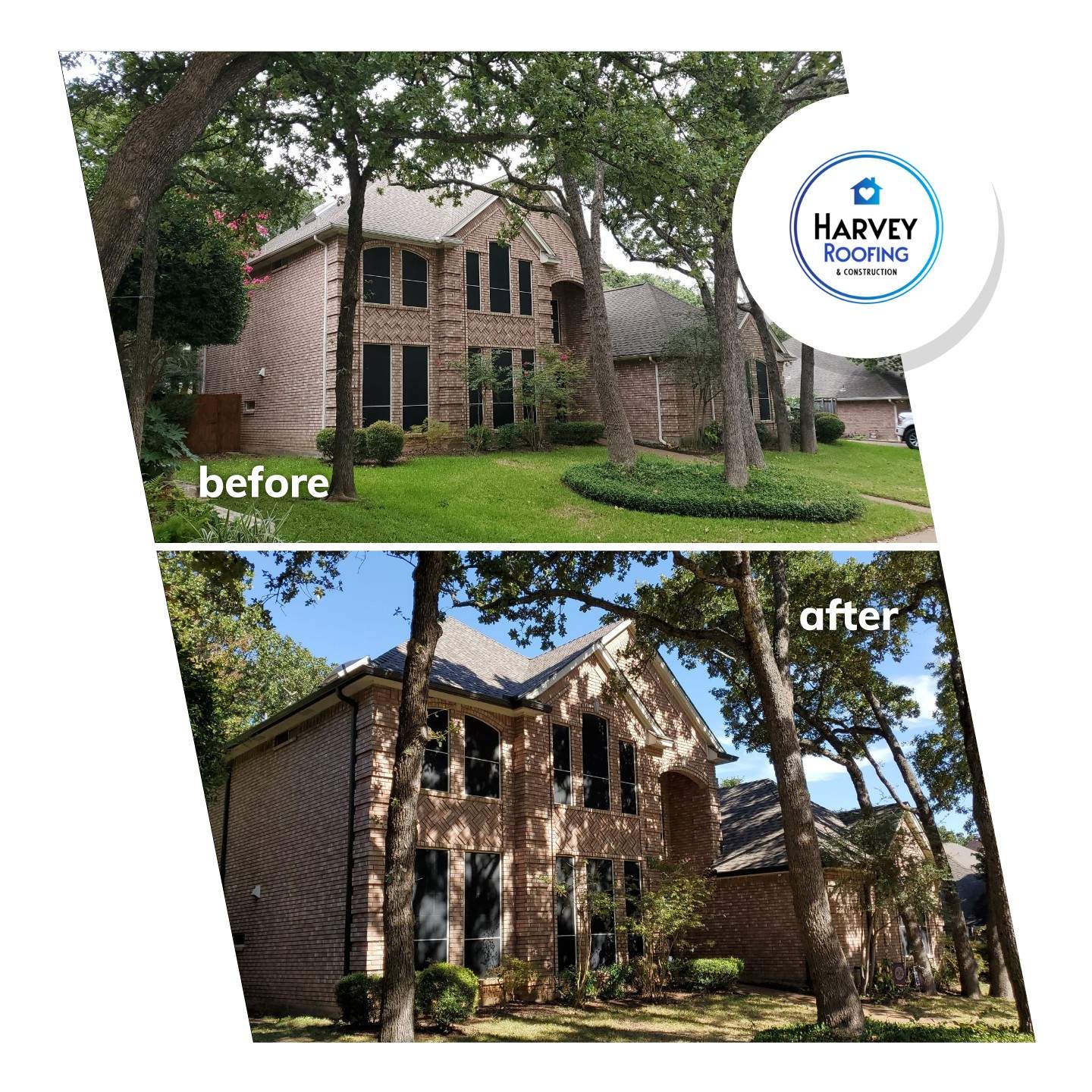Residential Roofing Installation using ATLAS StormMaster Shake by Harvey Roofing & Construction