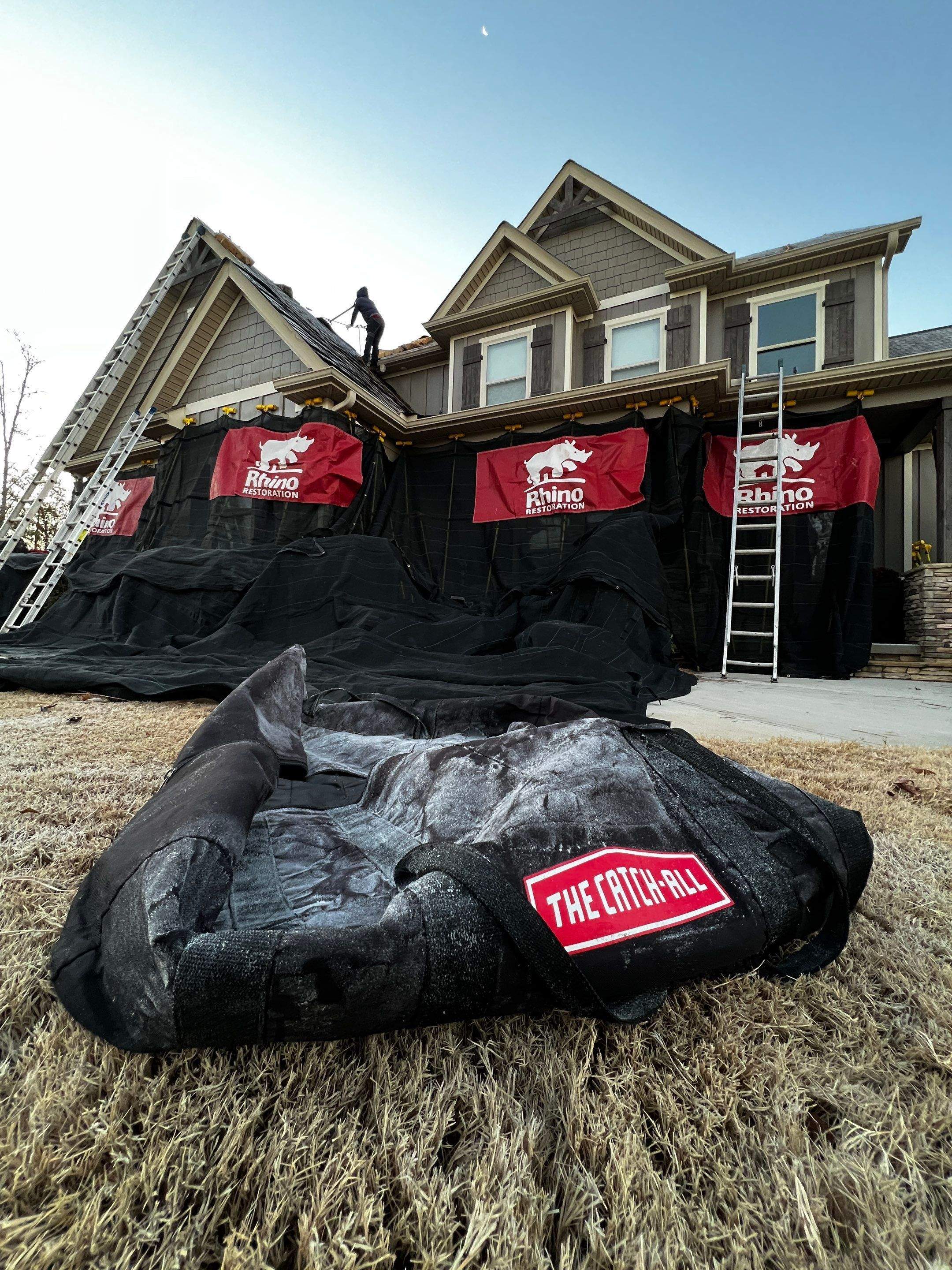 New roof installation and shingle colors by Rhino Restoration
