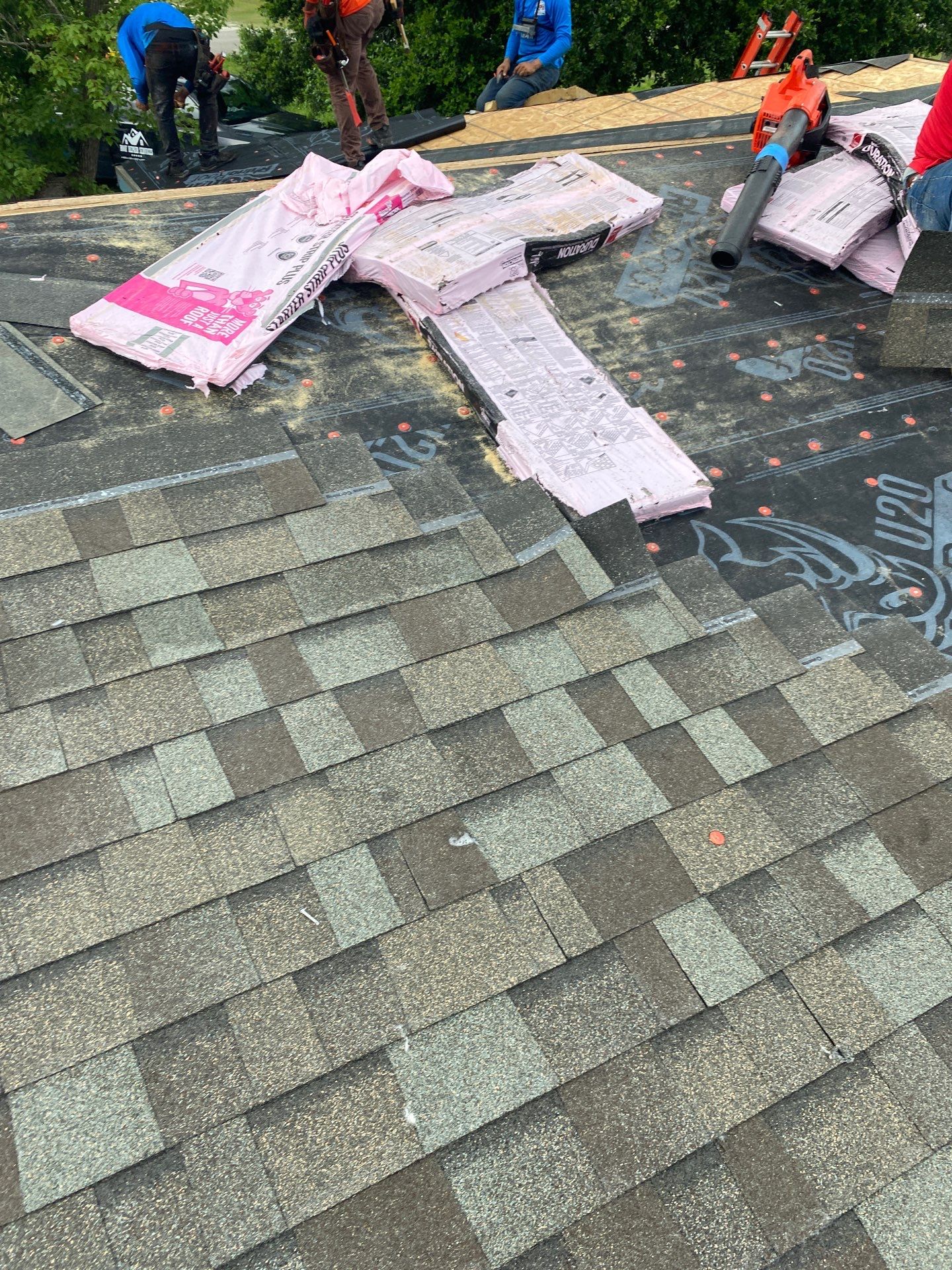 Residential Roofing Installation using Owen's Corning Duration (Lifetime) Shingles by Roof Repair Company