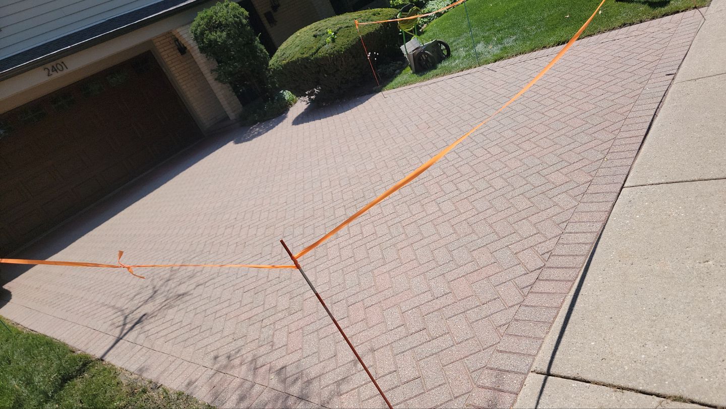 Brick paver clean, sand and seal.  using Surebond SB-1300 by Northern Power Washing LLC.