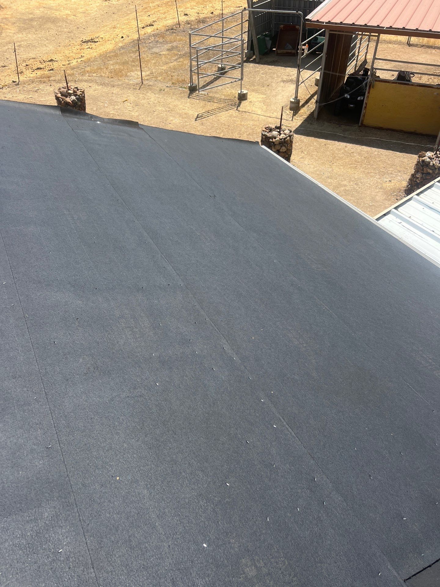 Metal roofing installation using PBR panel metal roofing material w/ accessories by Straight Edge Roofing Inc