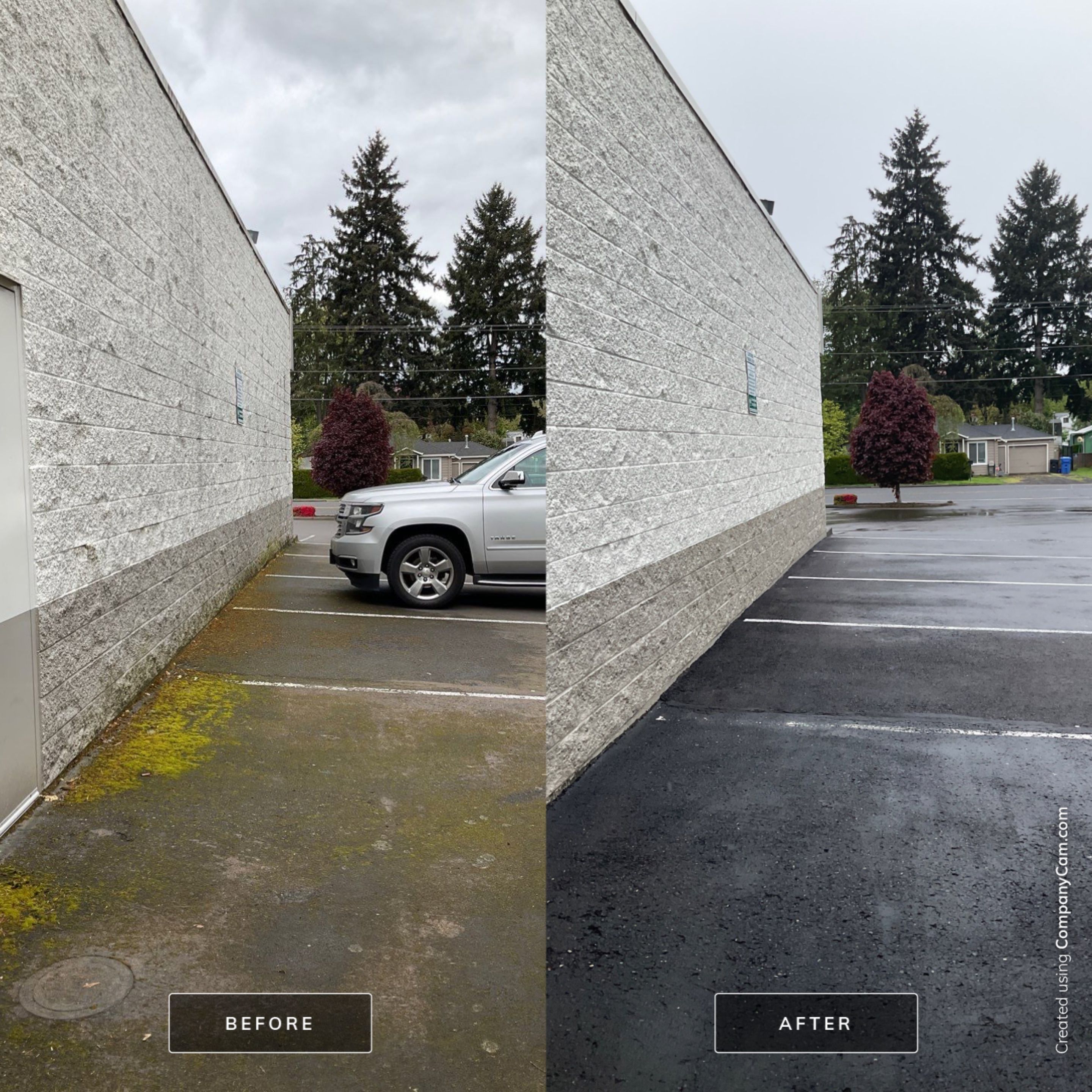 Store wash using Soft wash solution by Willamette Outdoor Wash LLC