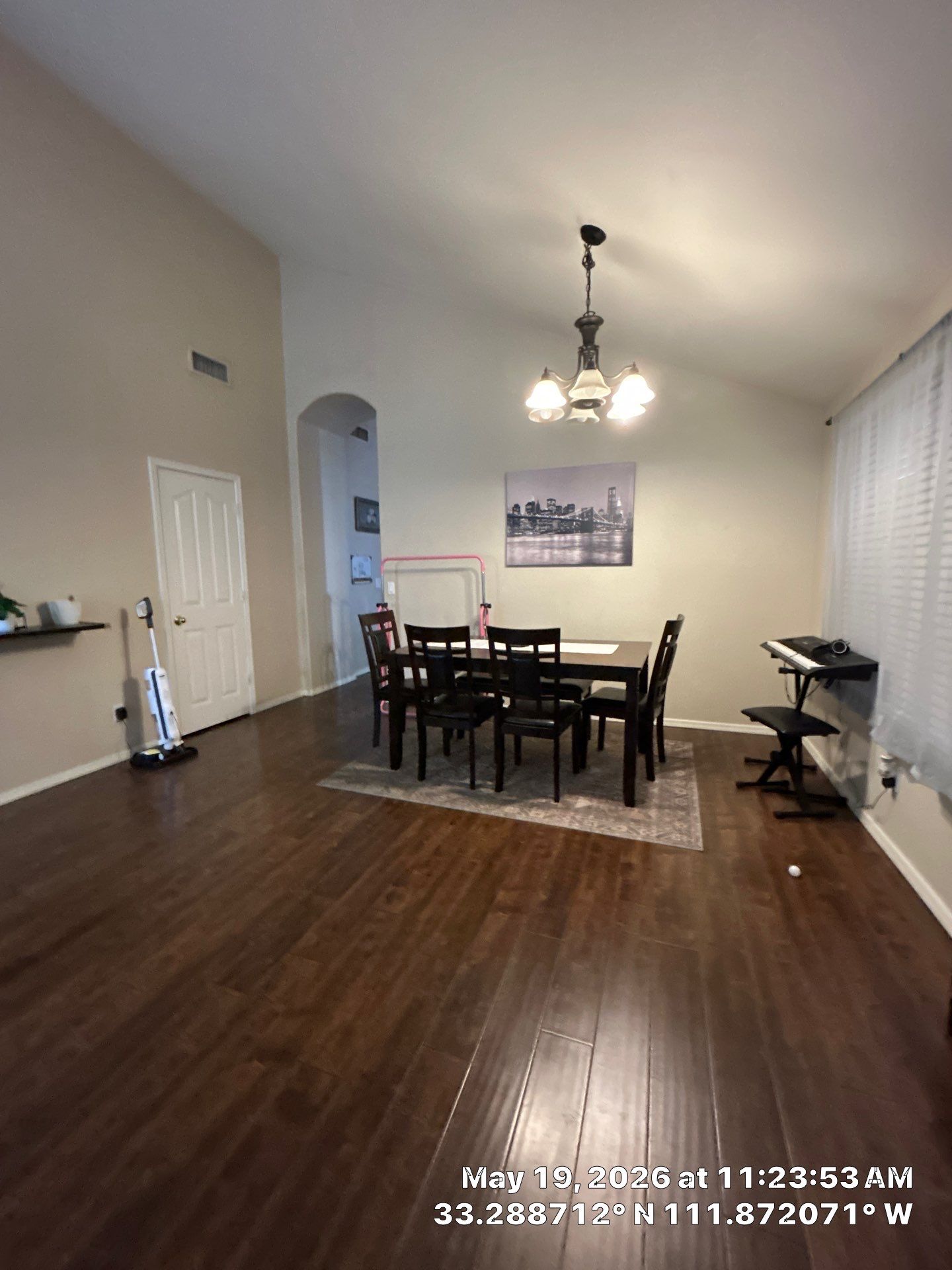 Chandler Interior Remodel Featuring Dark Wood Flooring and Lighting by CompanyCam Sales Demo