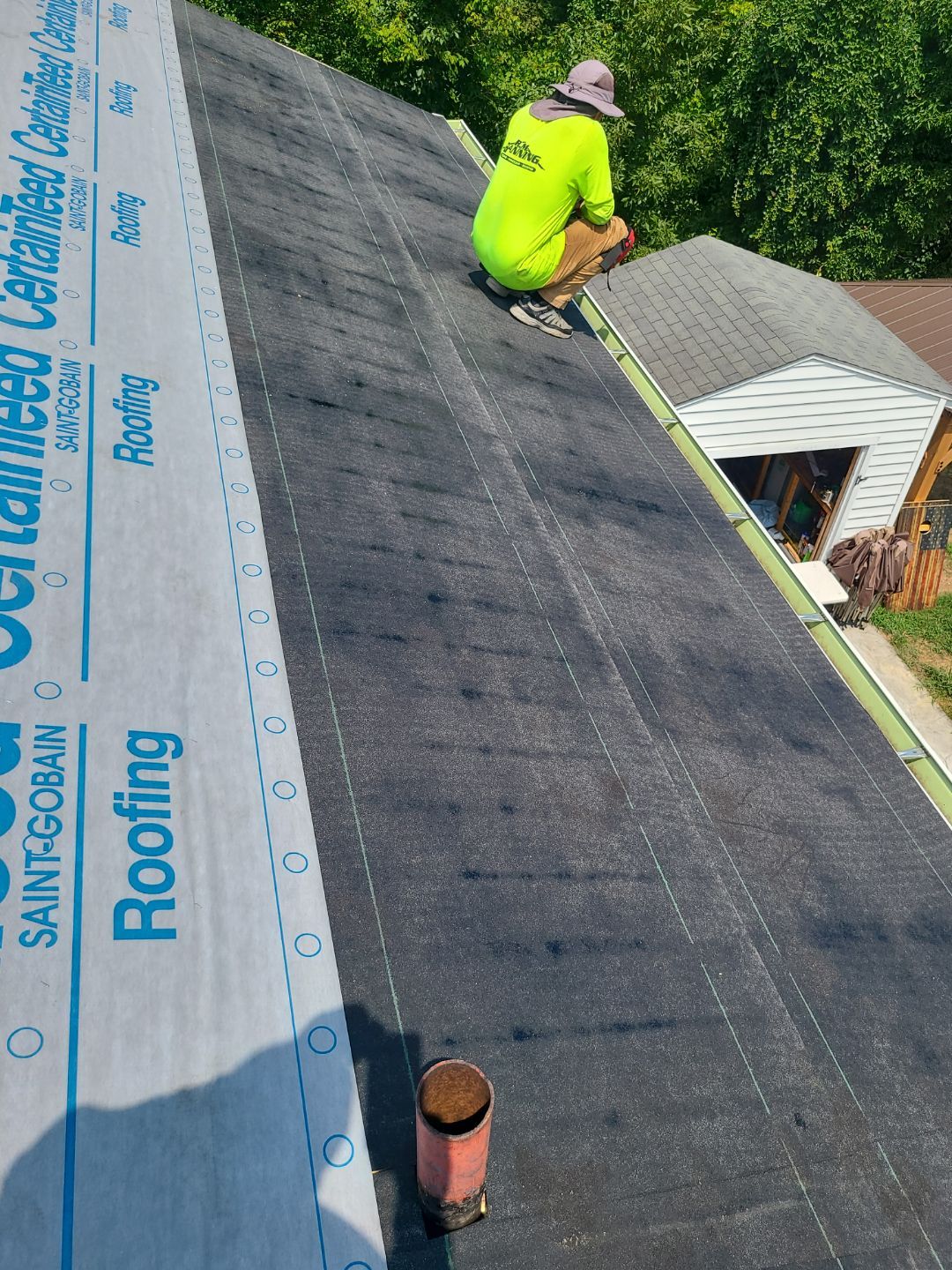 Woodbridge: Roof Replacement with CertainTeed Landmark Pro Designer Shingles in Max Def Colonial Slate by RM Banning, Inc.