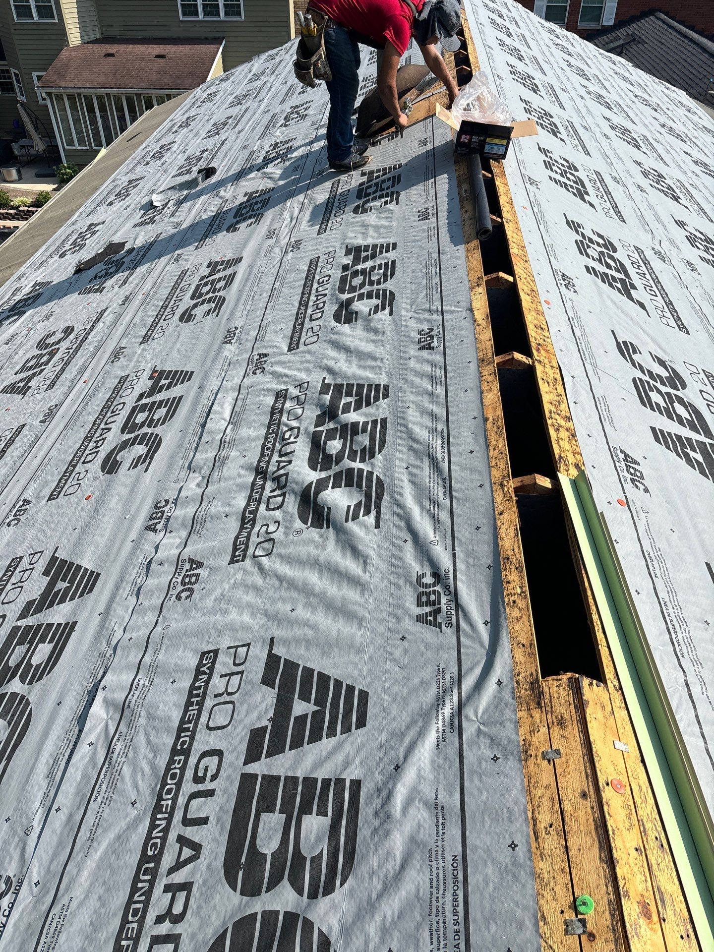 Residential Roofing Installation using GAF Timberline HDZ by Rainstoppers Roofing