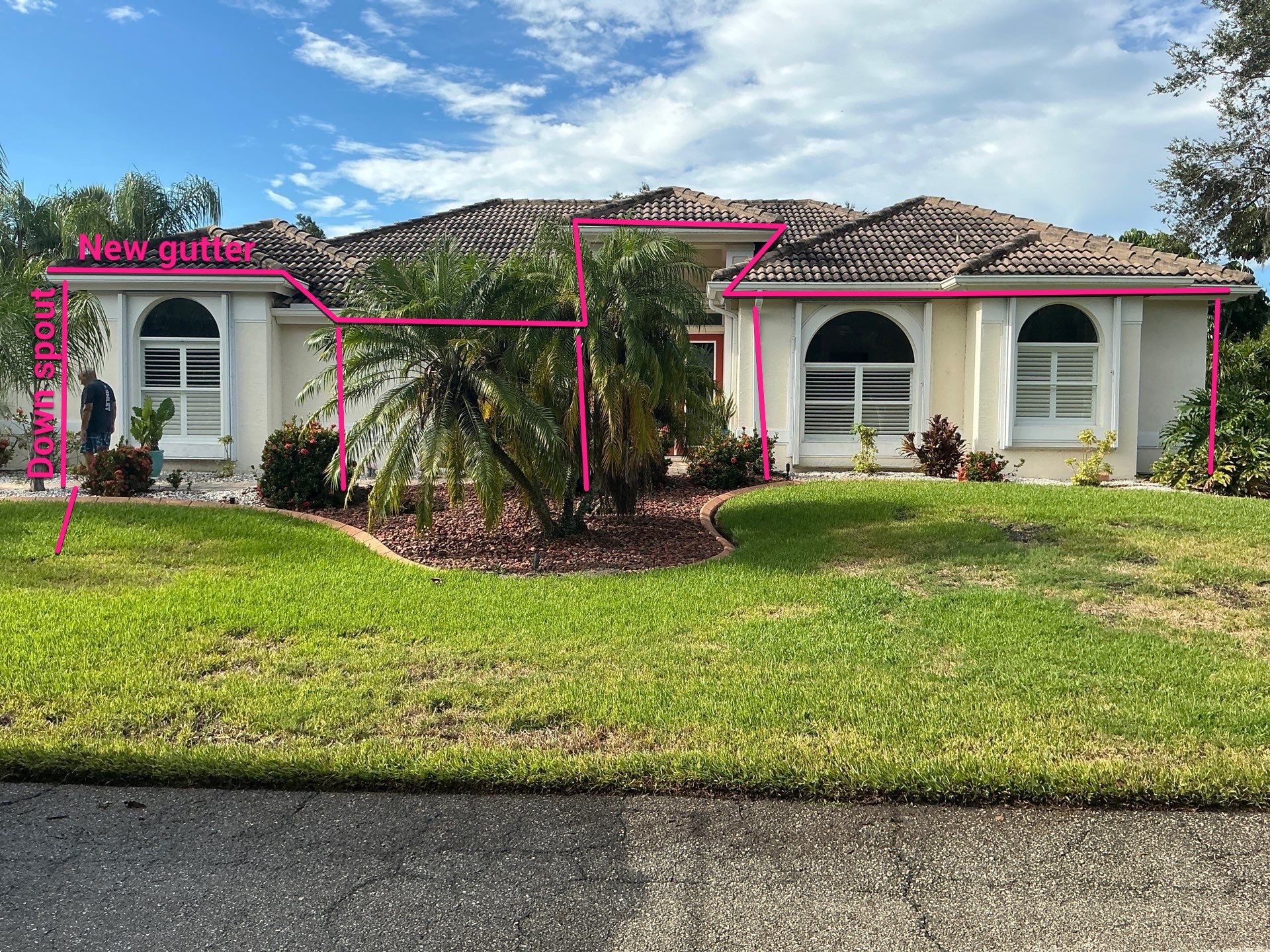 Downspout Installation in Sarasota FL by Gutter Professors