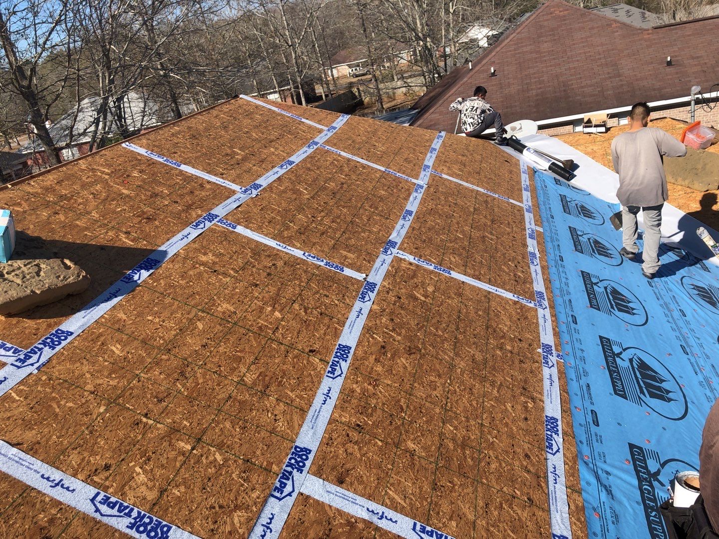 Residential Roofing Installation using Roof Replacement by American Roofing & Construction LLC