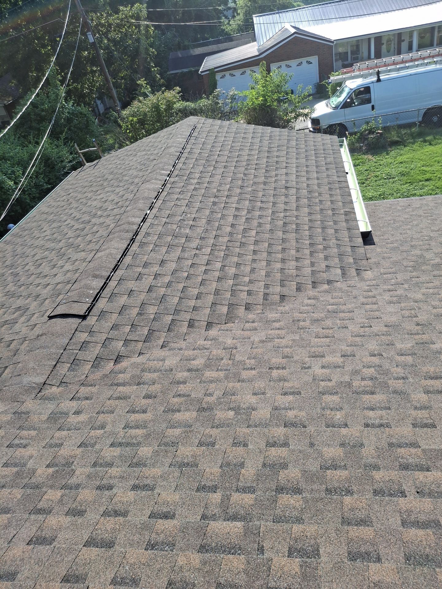 Residential Roofing Installation using GAF Timberline HDZ Barkwood by Rainstoppers Roofing