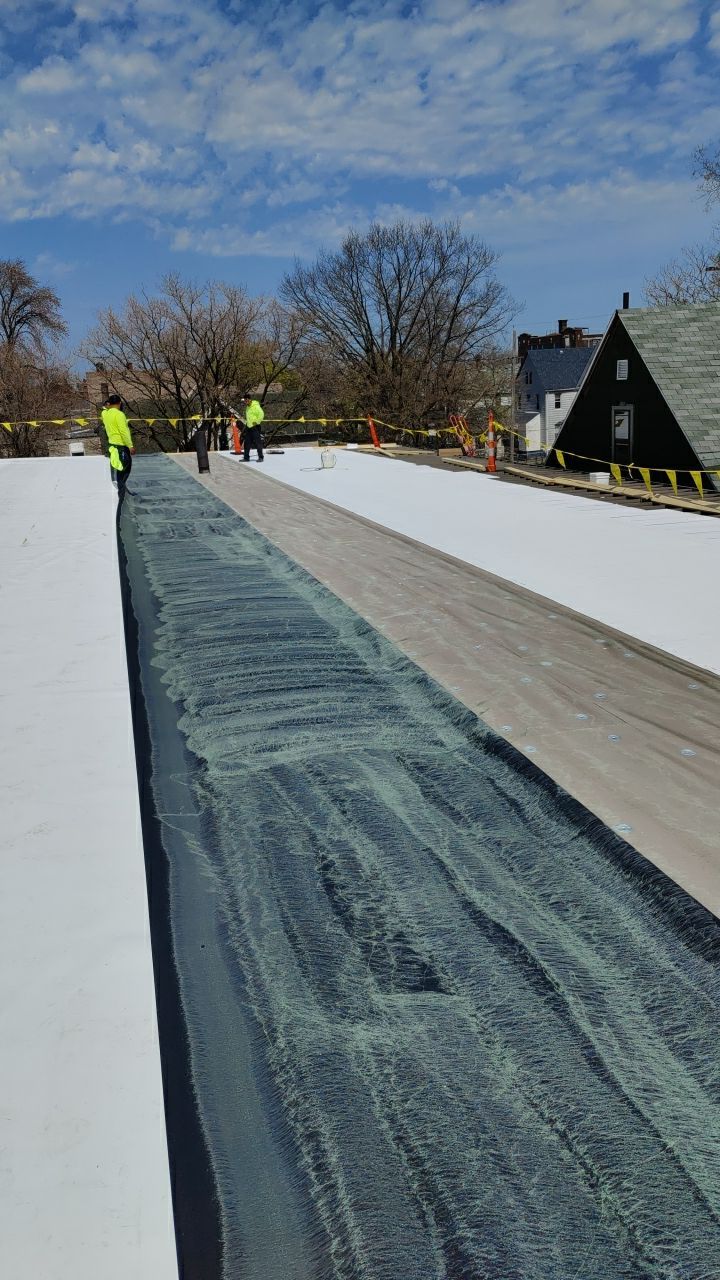 Commercial Roofing Installation using TPO Membrane by Runyon & Sons Roofing