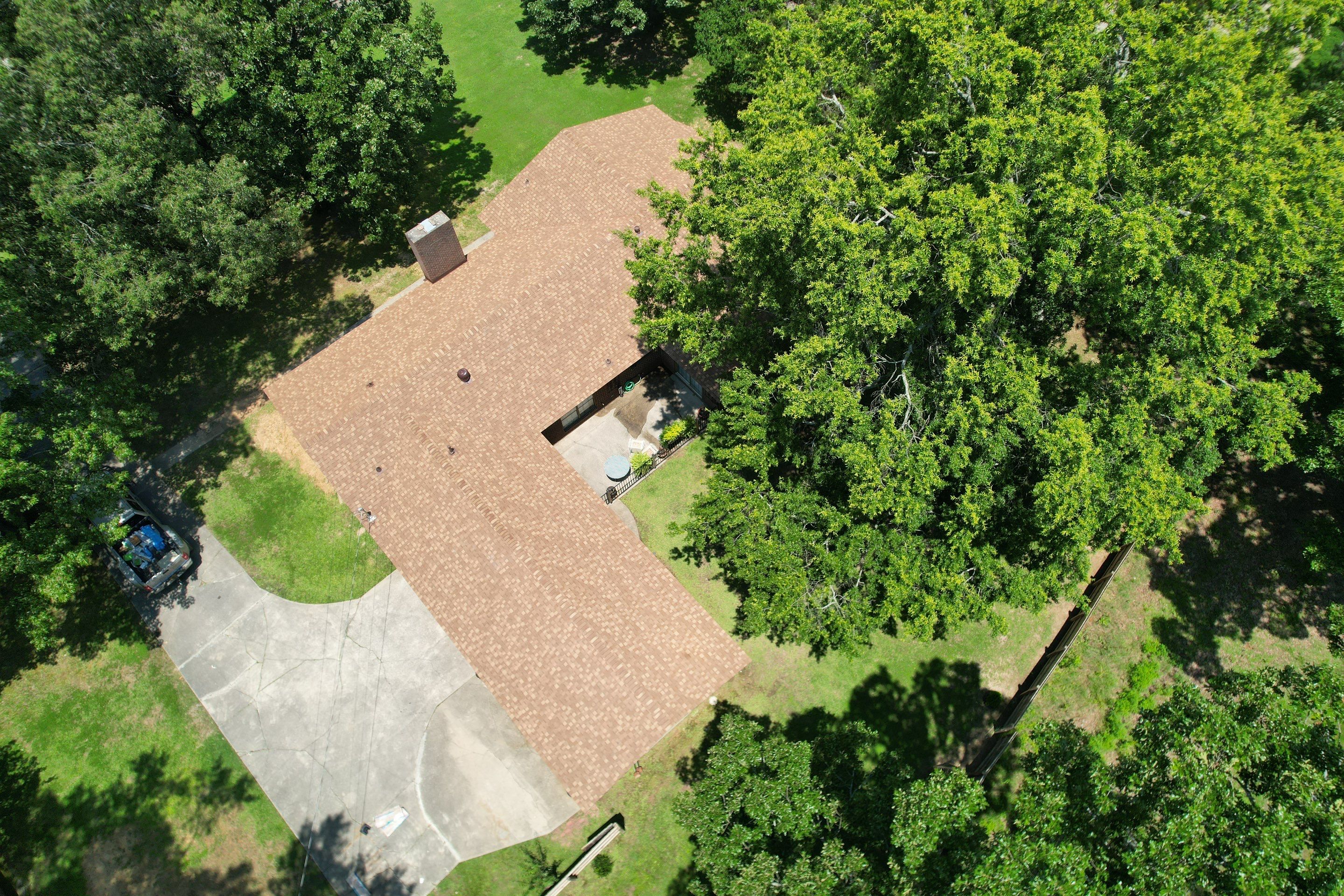 Storm Restoration Reroof: 25 Year 3-Tab Shingle by Hostetler Roofing