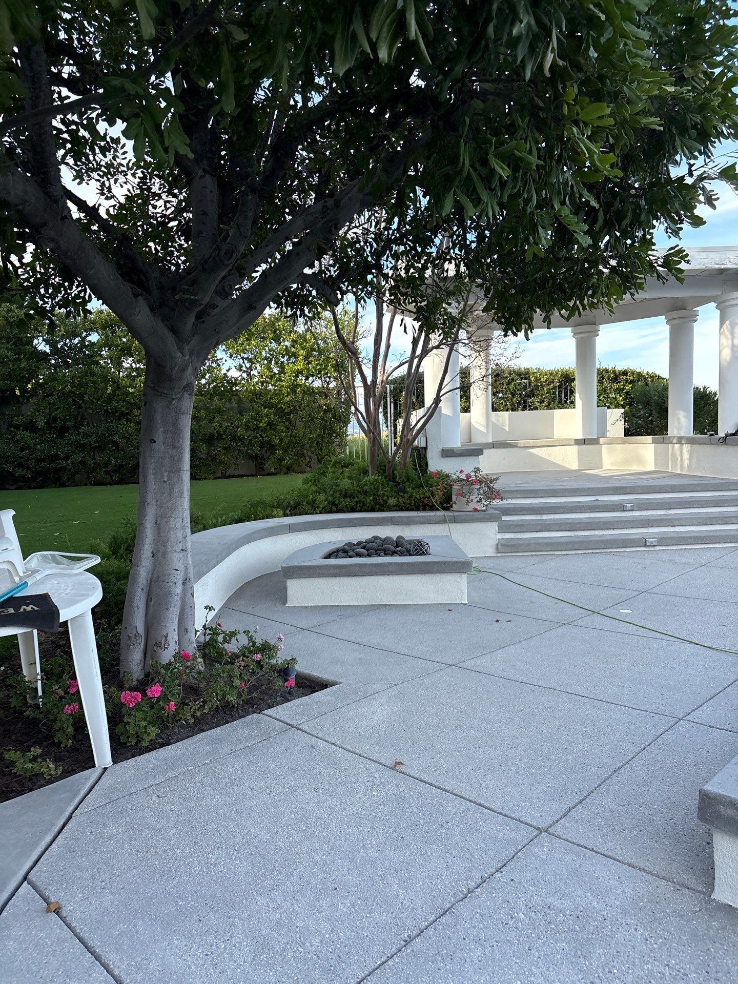 Sandblasting Concrete Back Patio In Calabasas, CA by La Power Washing Inc