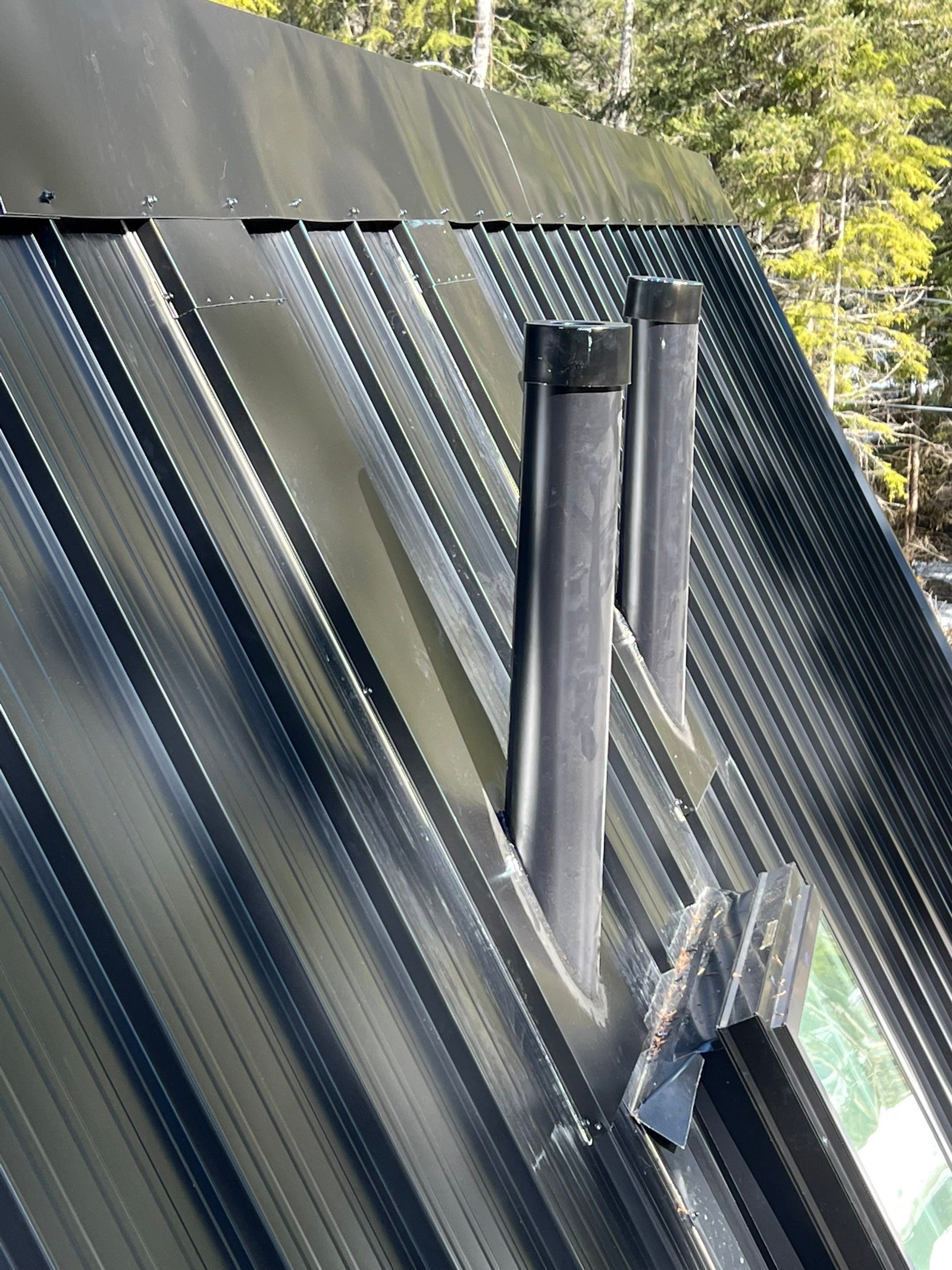 Residential Roofing Installation using 12" Prolok metal  by Top Notch Roofing Inc