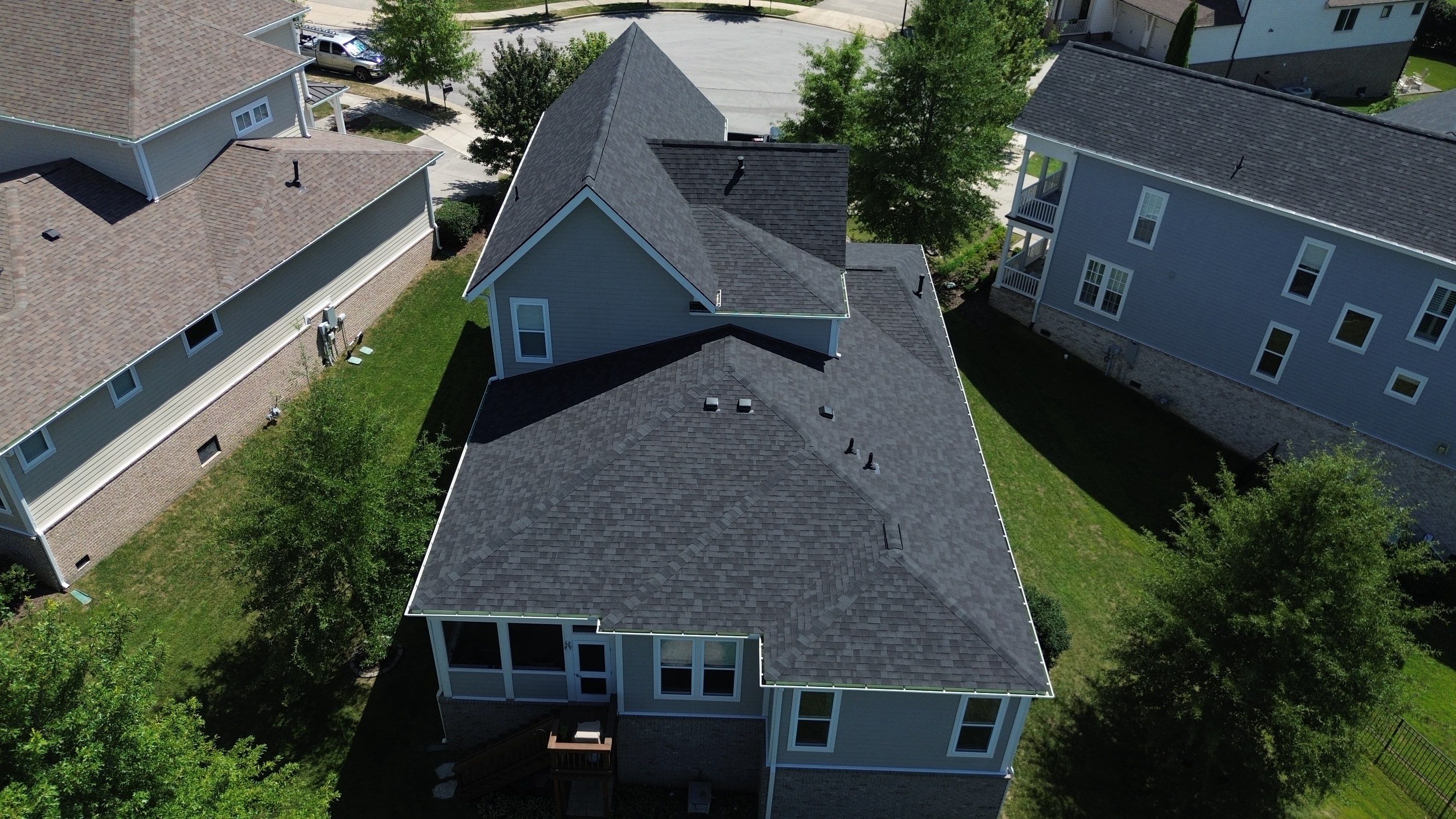 Full Roof Replacement with Malarkey Vista AR Shingles in Franklin by Shinglesmiths Roofing