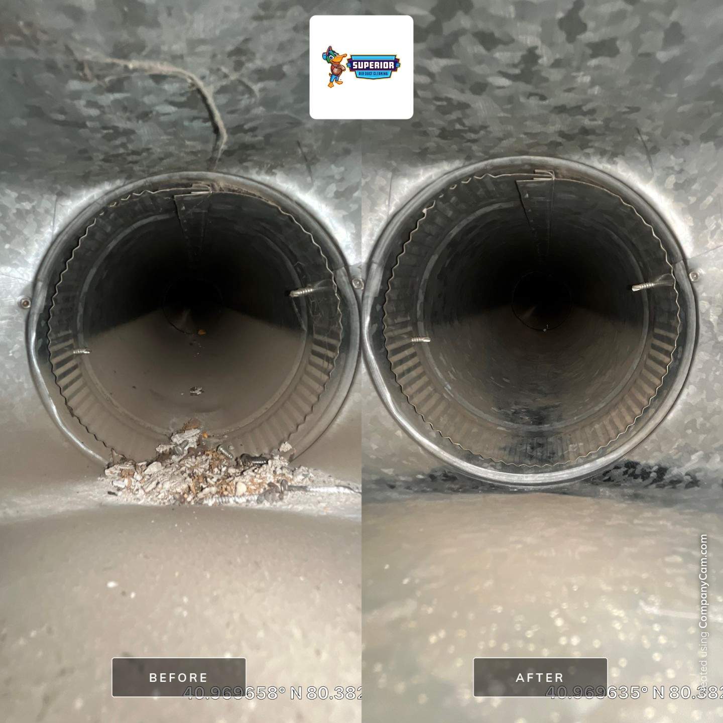 Air Duct Cleaning With a Vacuum Truck in New Castle, PA by Superior Air Duct Cleaning