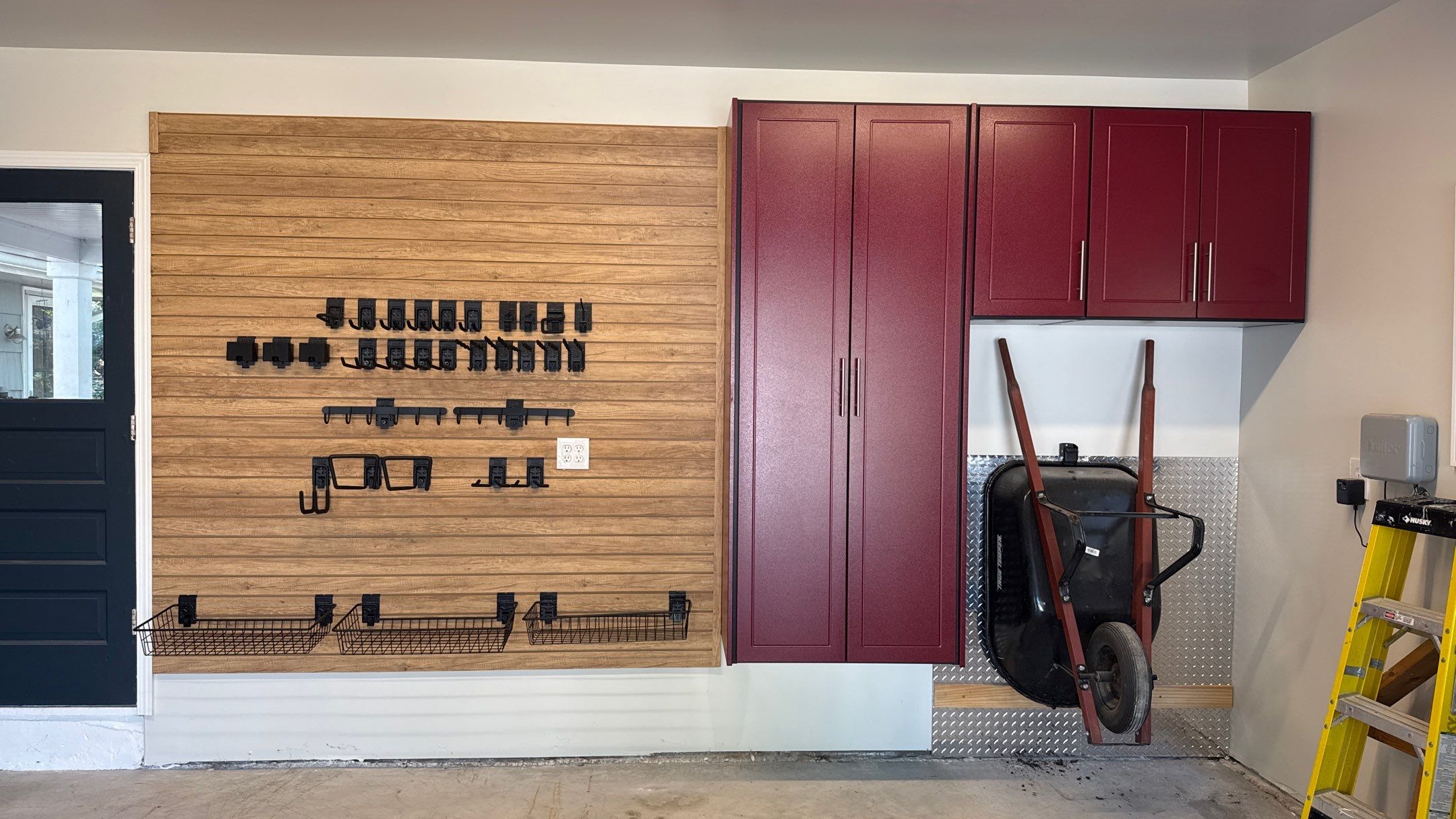 Custom Garage Storage and Slatwall Installation in Prairie Village by Banner Garage