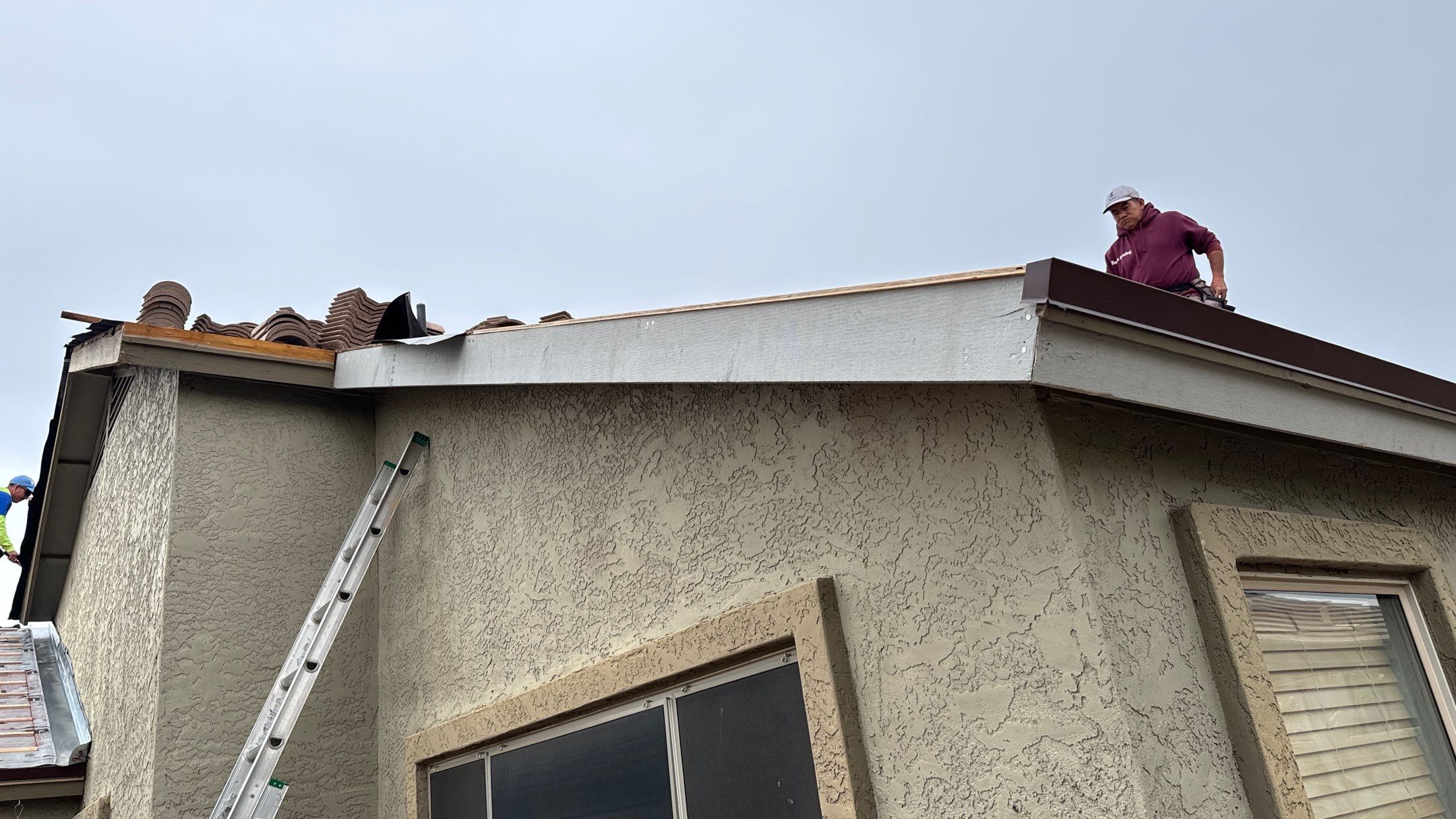 Residential Roofing Installation using Clay Tile by Weather-Tite Exteriors LLC