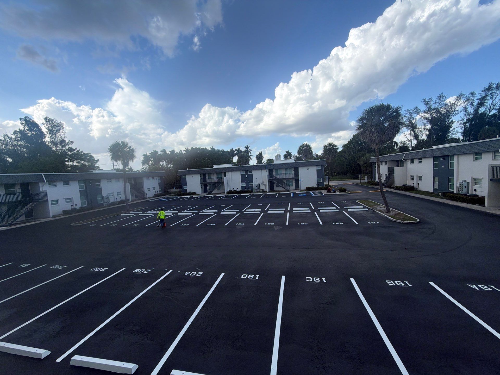 Fort Myers Apartment Complex Asphalt Sealcoating and Line Striping by Everline Coatings & Services - Southwest FL