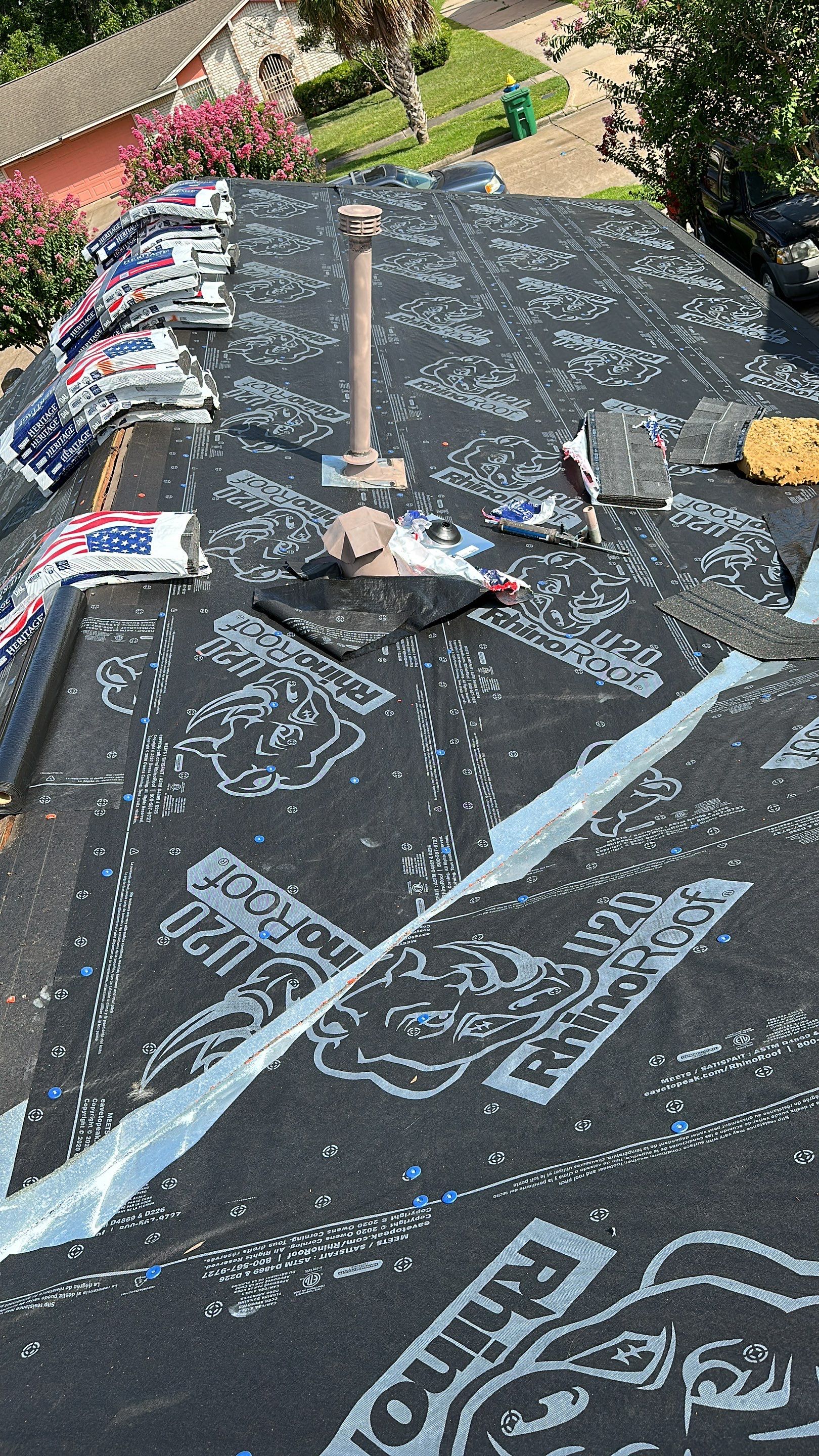 Gray Architectural Shingle Roof, Felt to Finish — North Houston, TX by PL Roofing & SB Roofing, LLC.
