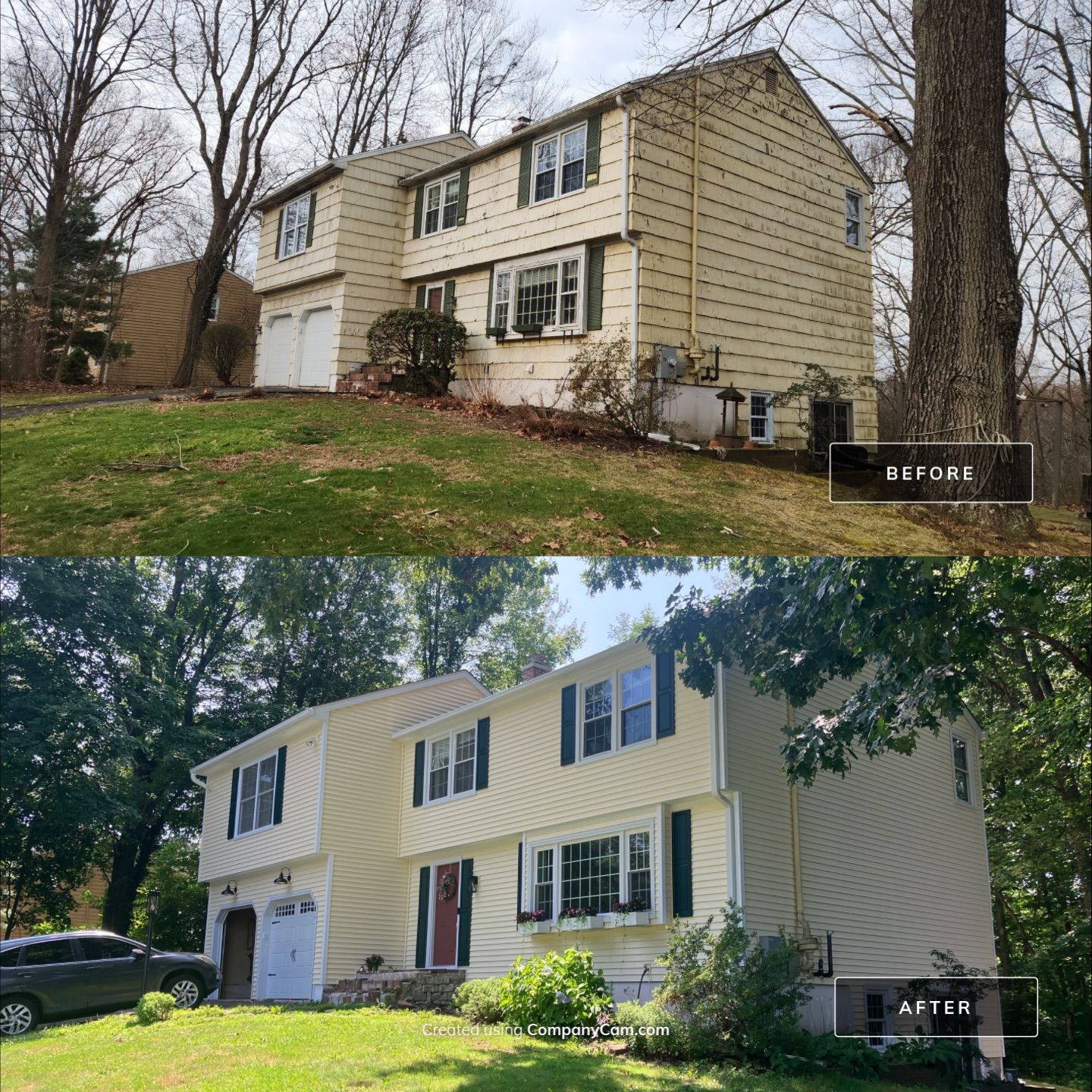 Siding Revival with Cert Monogram D/4 x 12'6" clapboard Heritage Cream by DiGiorgi Roofing and Siding Inc